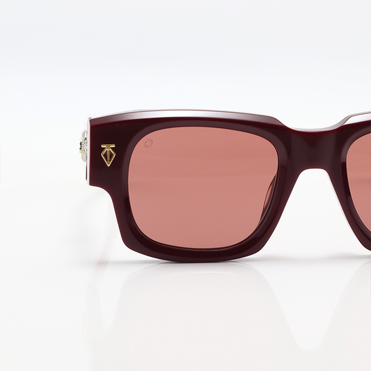 T HENRI - DUSENBERG - Cherry - Acetate - Square - Sunglasses