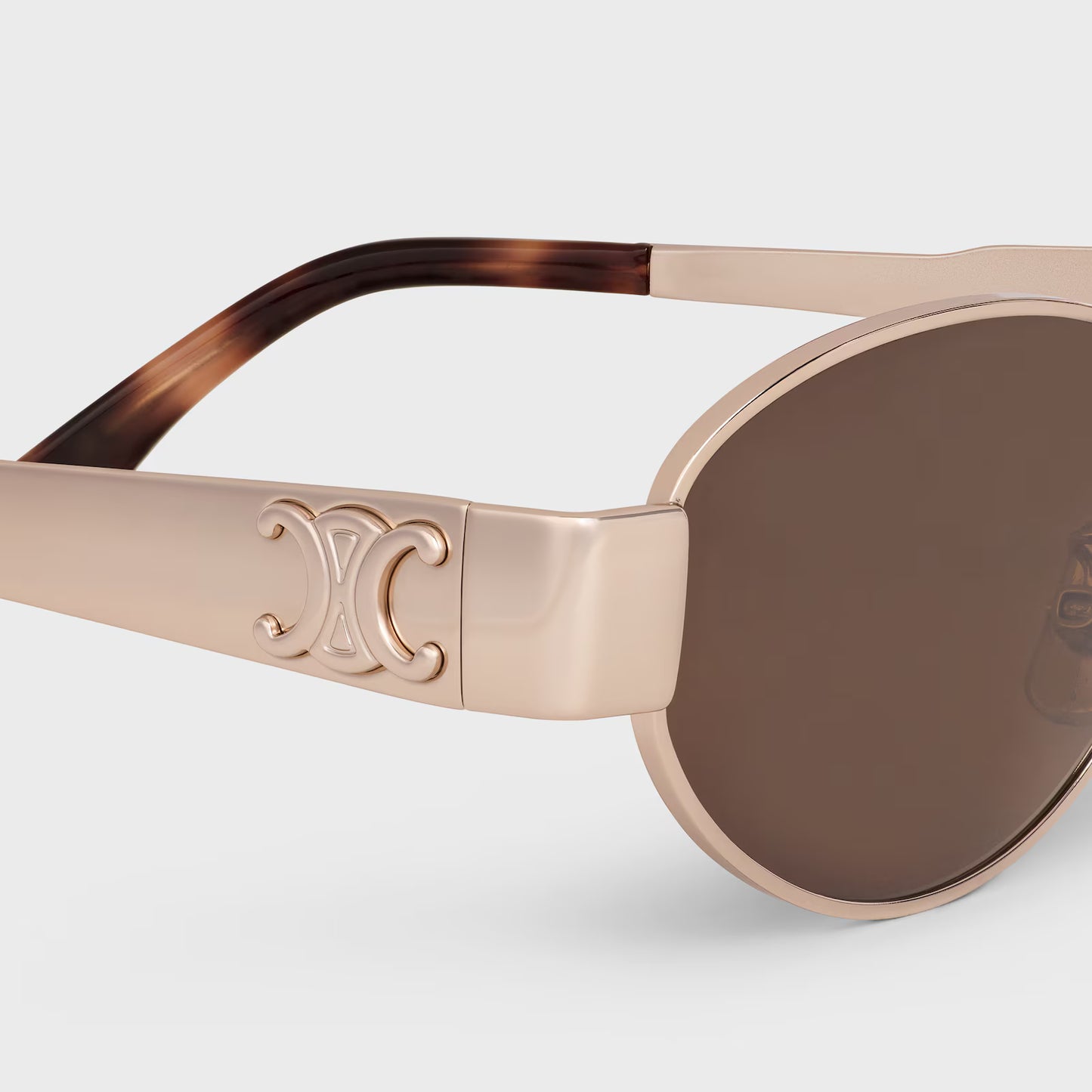 Celine Triomphe Metal 01 sunglasses in Metal | Wearluxurys - Wearluxurys