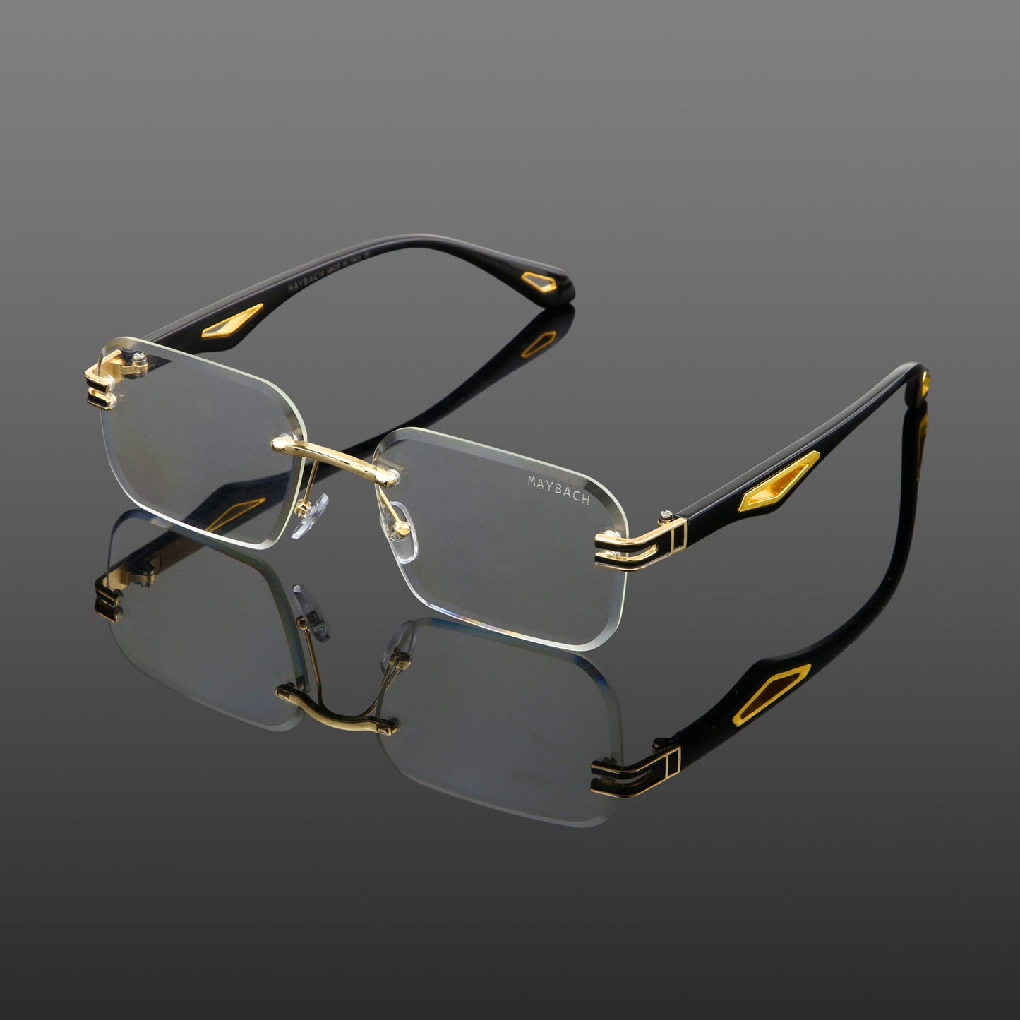 Maybach Pilot Rimless Frame – Luxury Rimless Sunglasses for Men | Wearluxurys