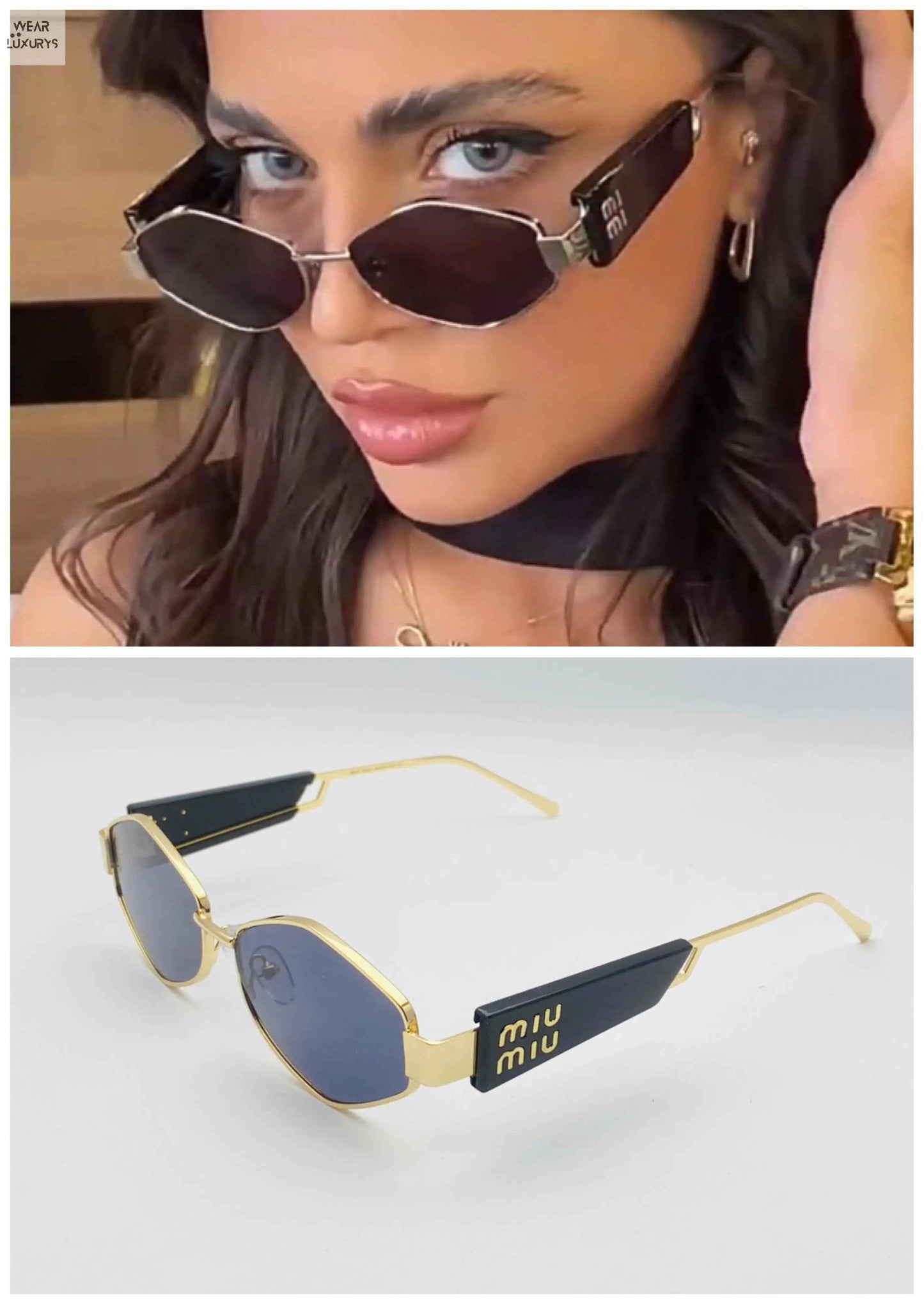 Miu Miu Retro Sunglasses | Wearluxurys - Wearluxurys
