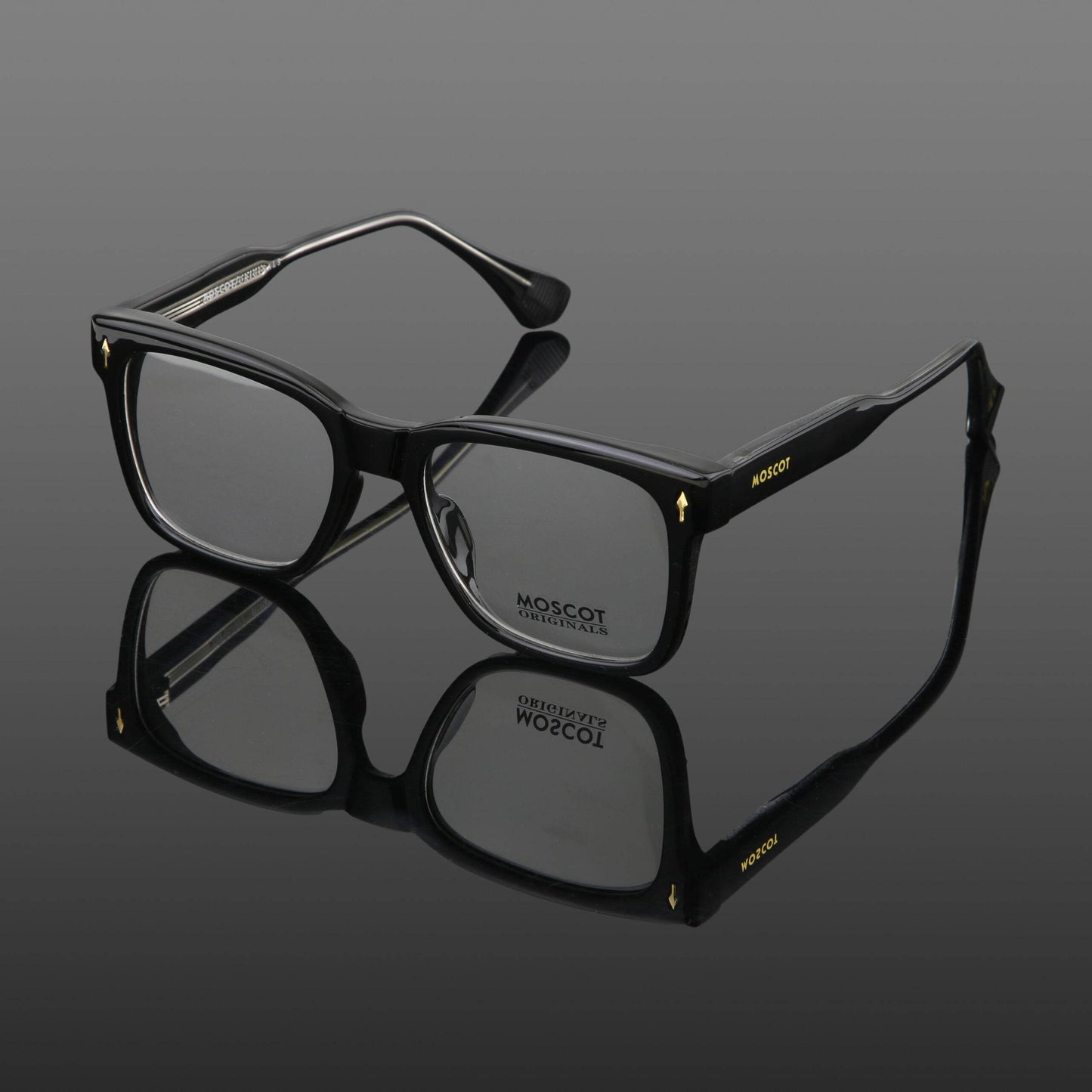 Moscot Full Black Square Frame - Wearluxurys