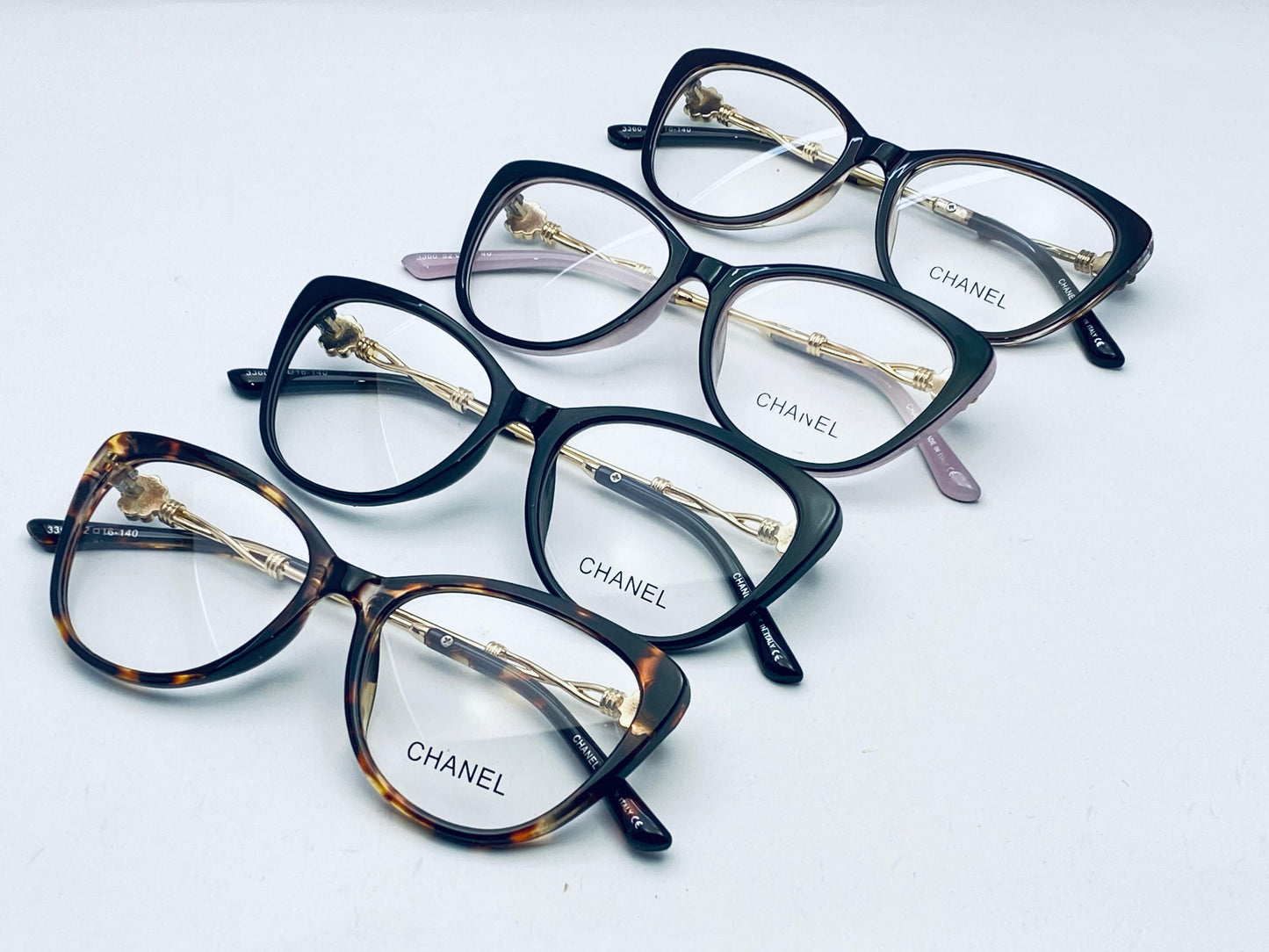 Chanel cat-eye Diamond side eyeglasses | wearluxurys - Wearluxurys