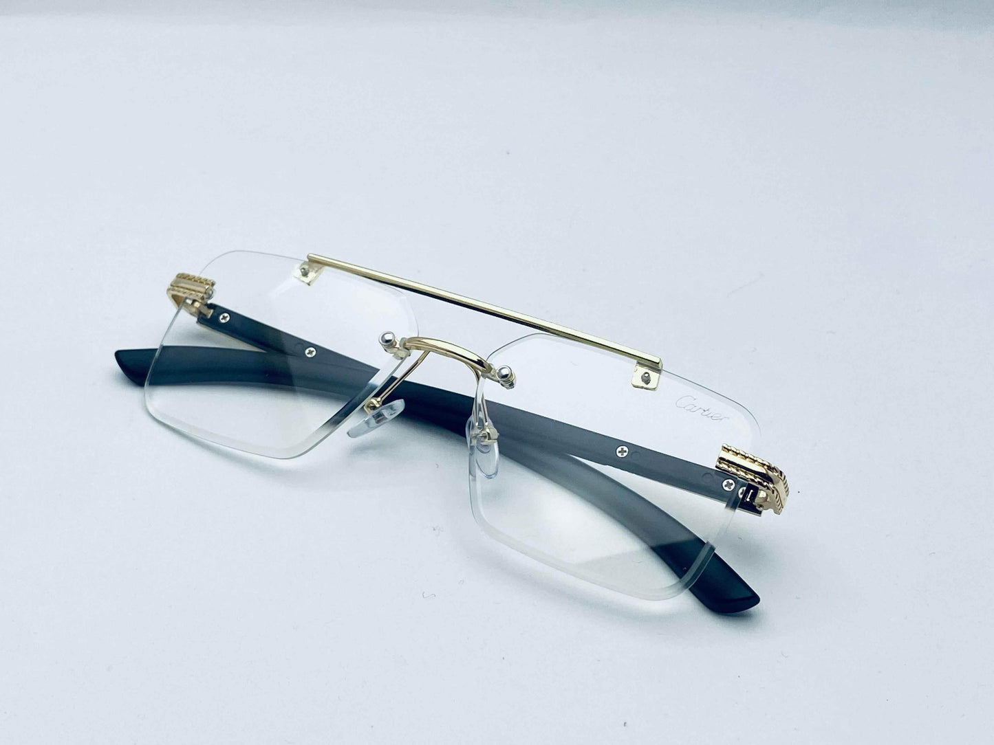 Wearluxurys Double Bridge Rimless Eyeglasses | 2305 - Wearluxurys