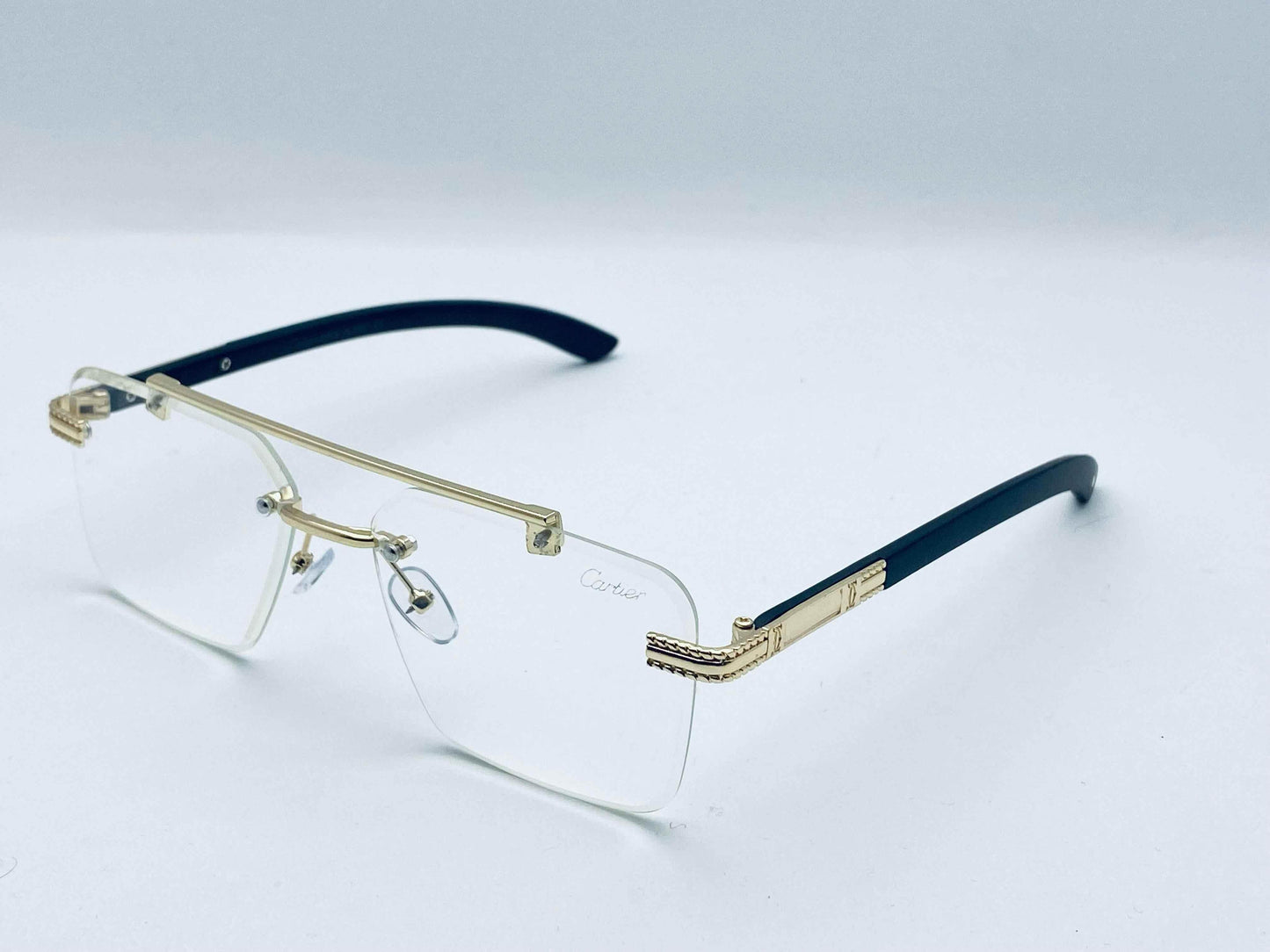 Wearluxurys Double Bridge Rimless Eyeglasses | 2305 - Wearluxurys