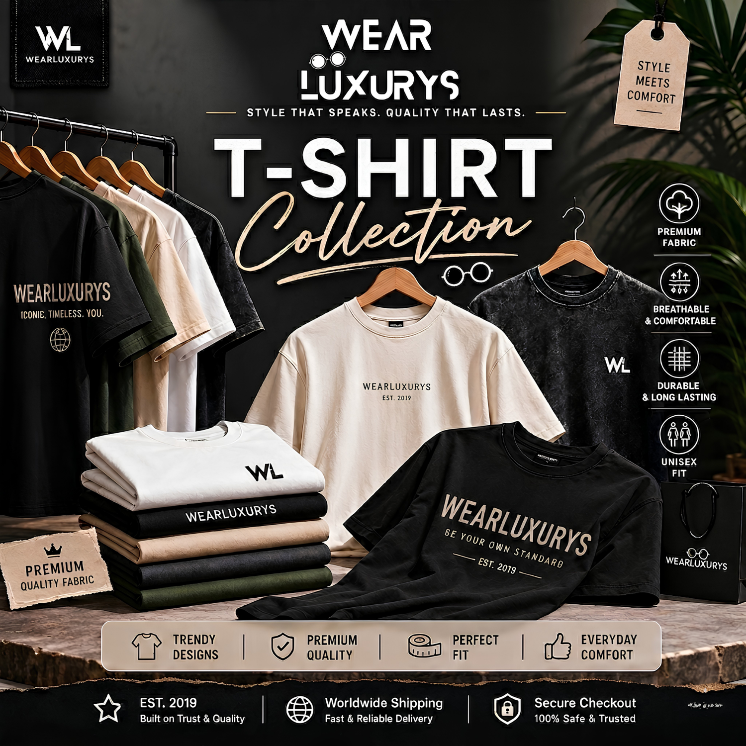 WearLuxurys T-Shirt Collection | Premium Tees for Men & Women
