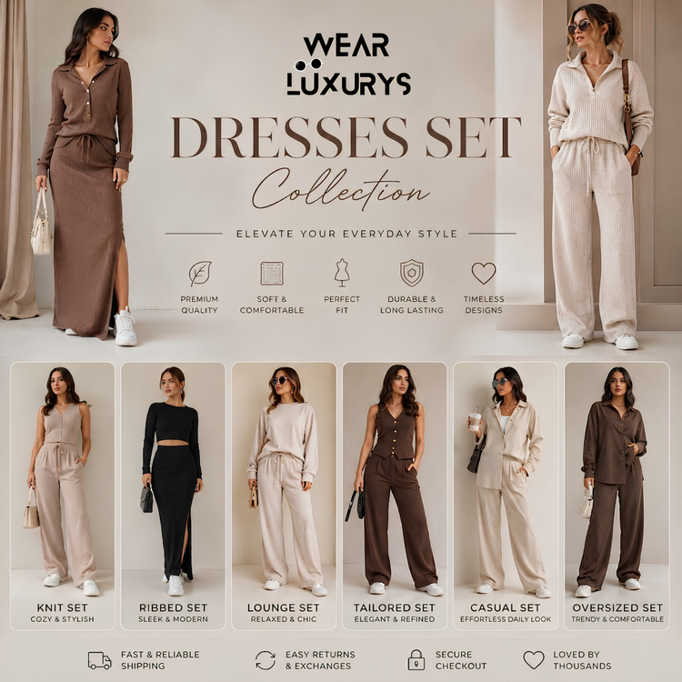 Wearluxurys Women's Dress Sets Collection – Stylish Matching Outfits