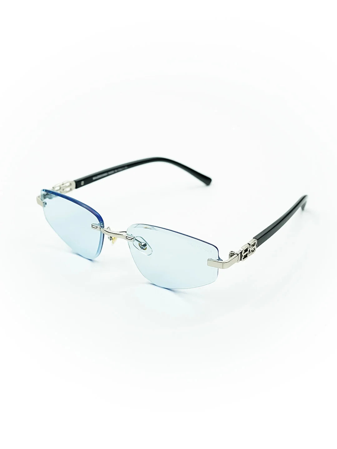 Balenciaga Dynasty Black Gold Rectangle sunglasses