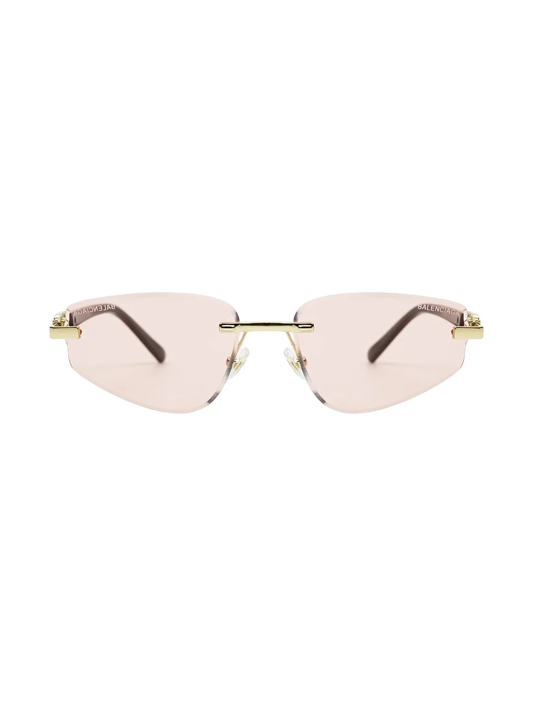 Balenciaga Dynasty Black Gold Rectangle sunglasses