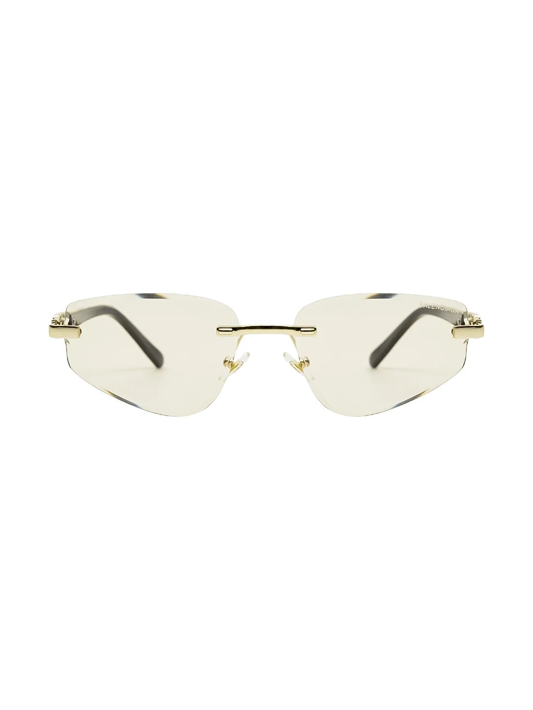 Balenciaga Dynasty Black Gold Rectangle sunglasses
