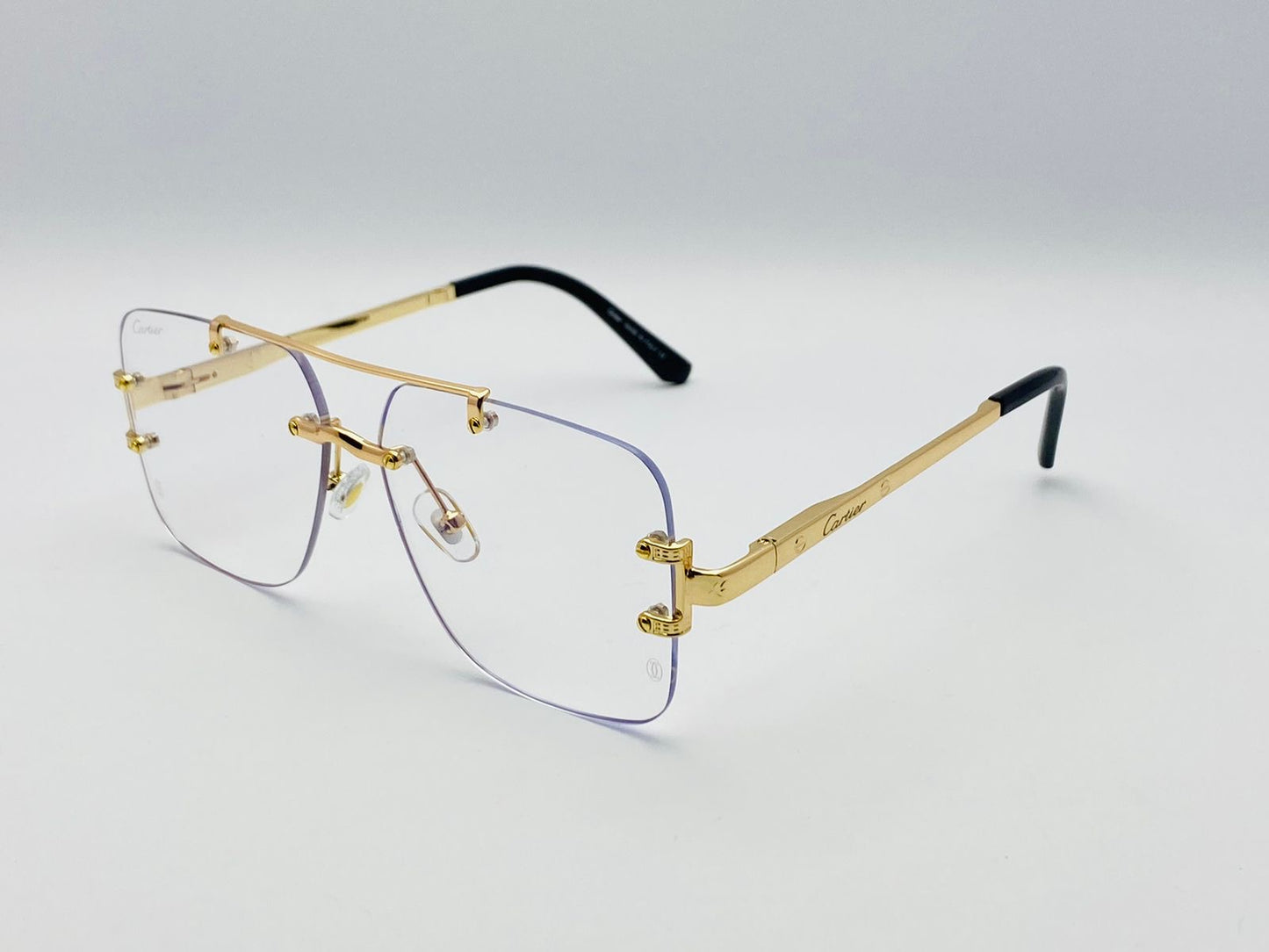 Cartier Santos Rimless Glasses | Wearluxurys