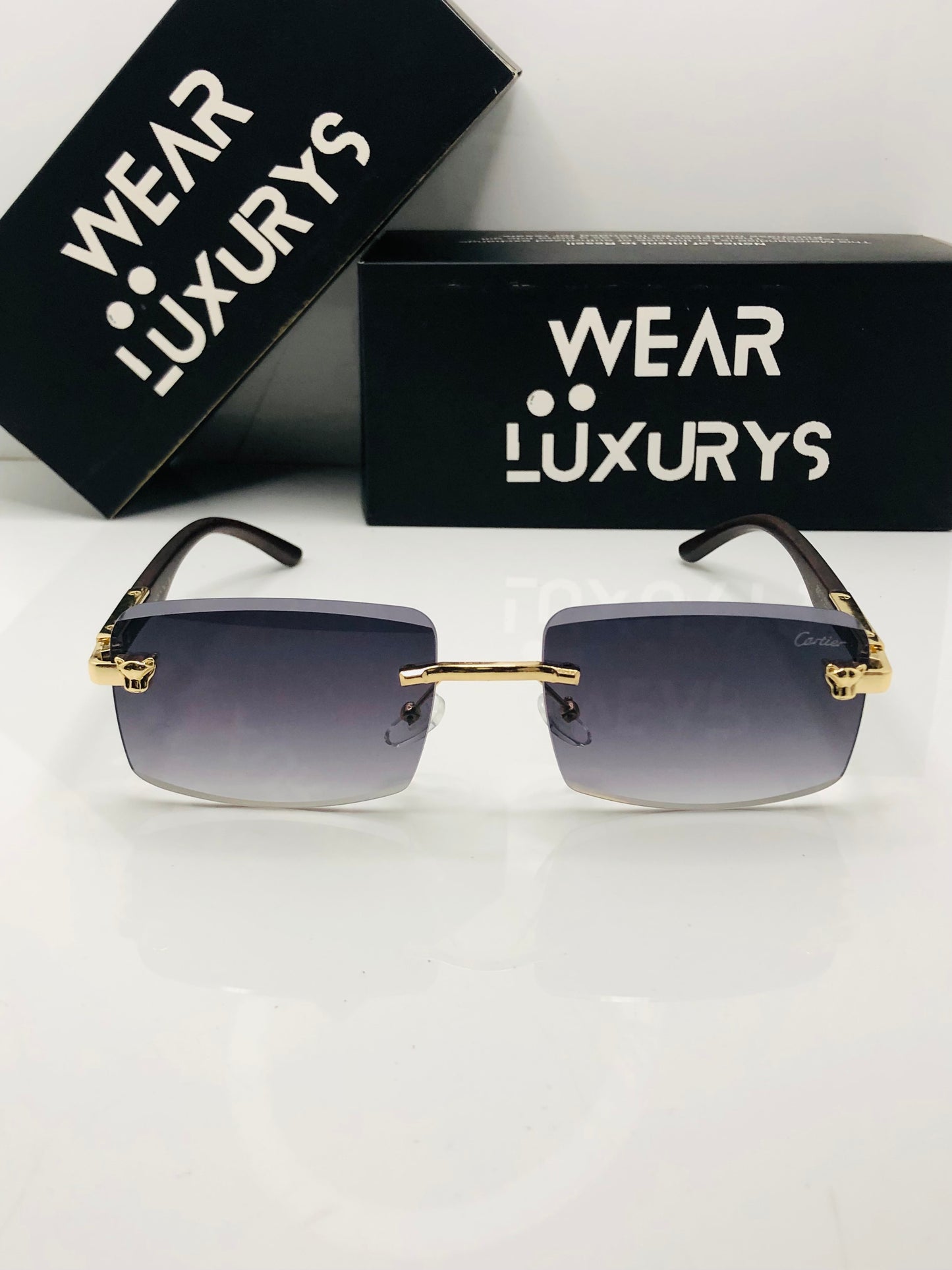 Cartier Jag Rimless Sunglasses | Wearluxurys