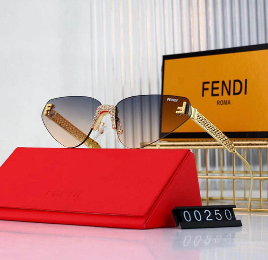 Fendi Premium Women Rimless Sunglasses | Wearluxurys - Wearluxurys