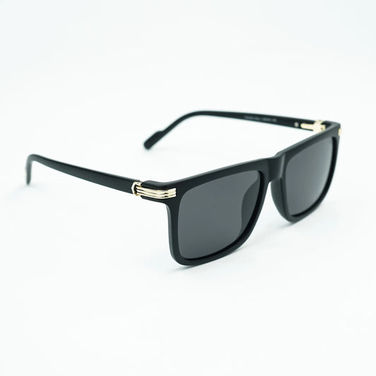 Cartier Black Polygon Retro Luxury sunglasses
