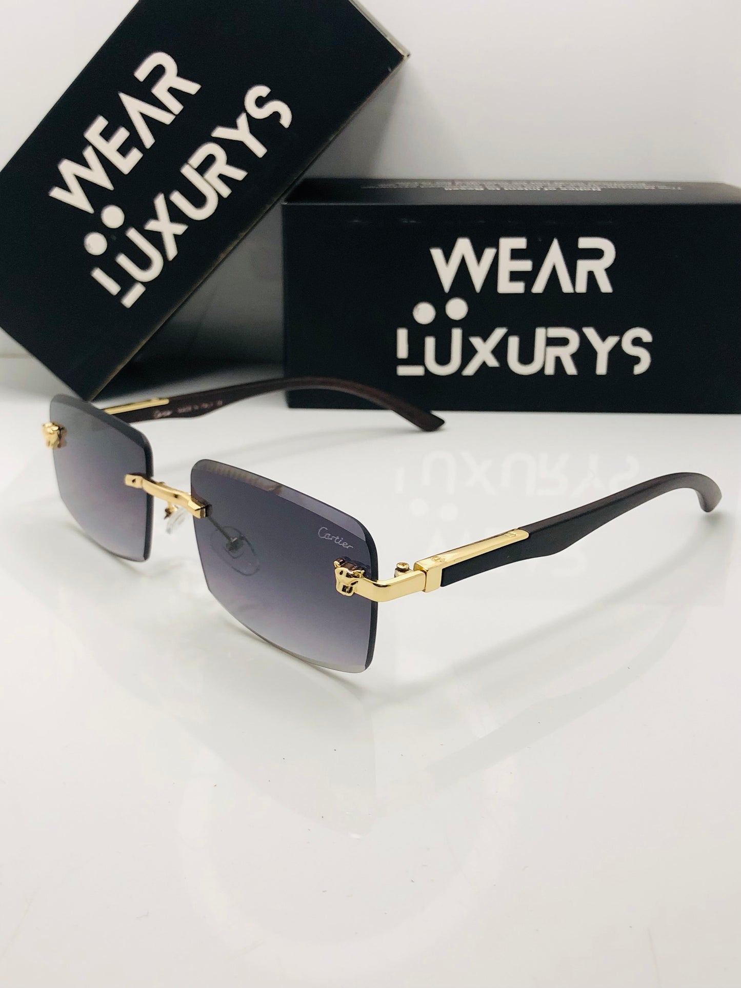 Cartier Jag Rimless Sunglasses | Wearluxurys
