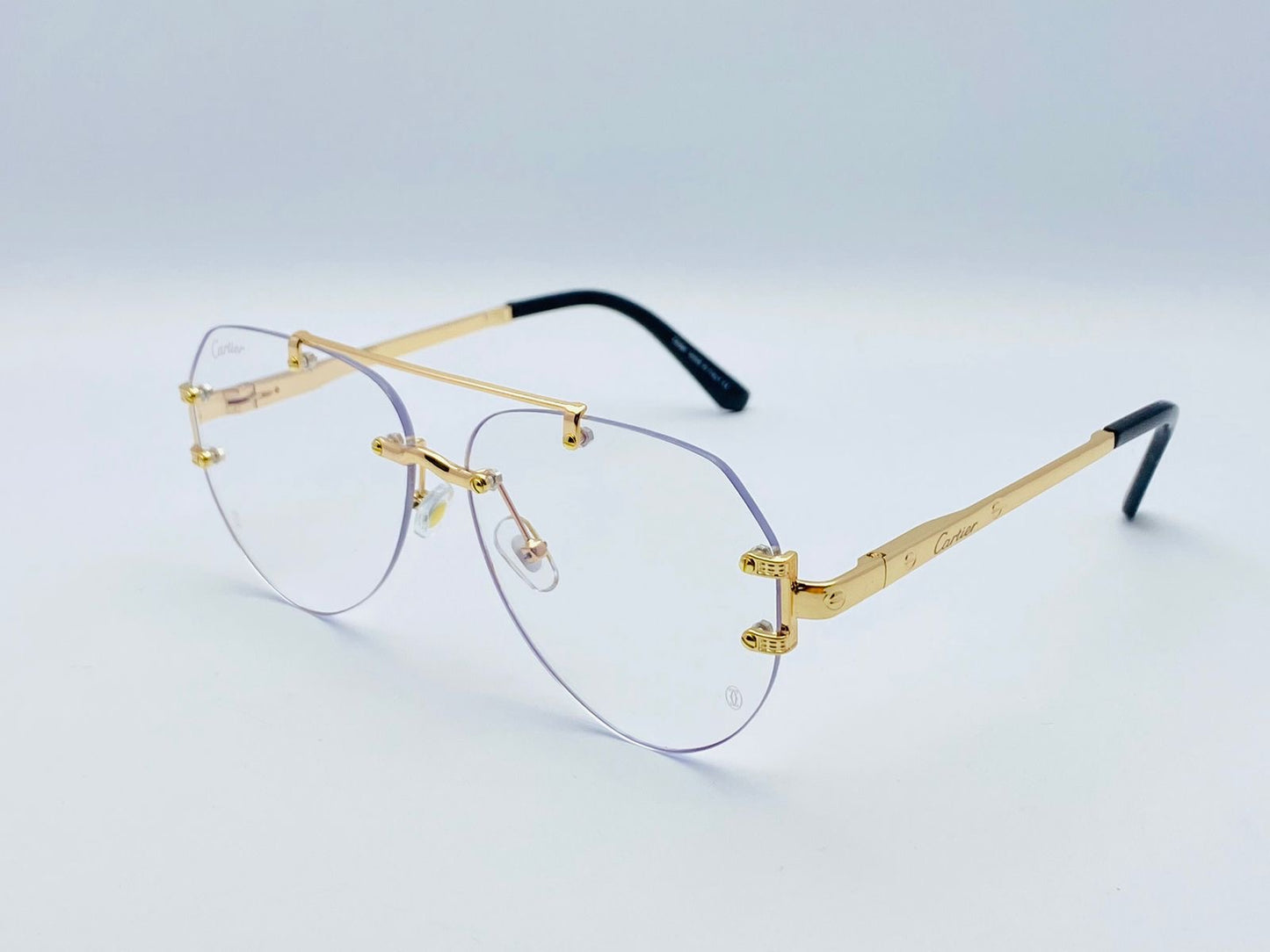 Cartier Santos Rimless Glasses | Wearluxurys