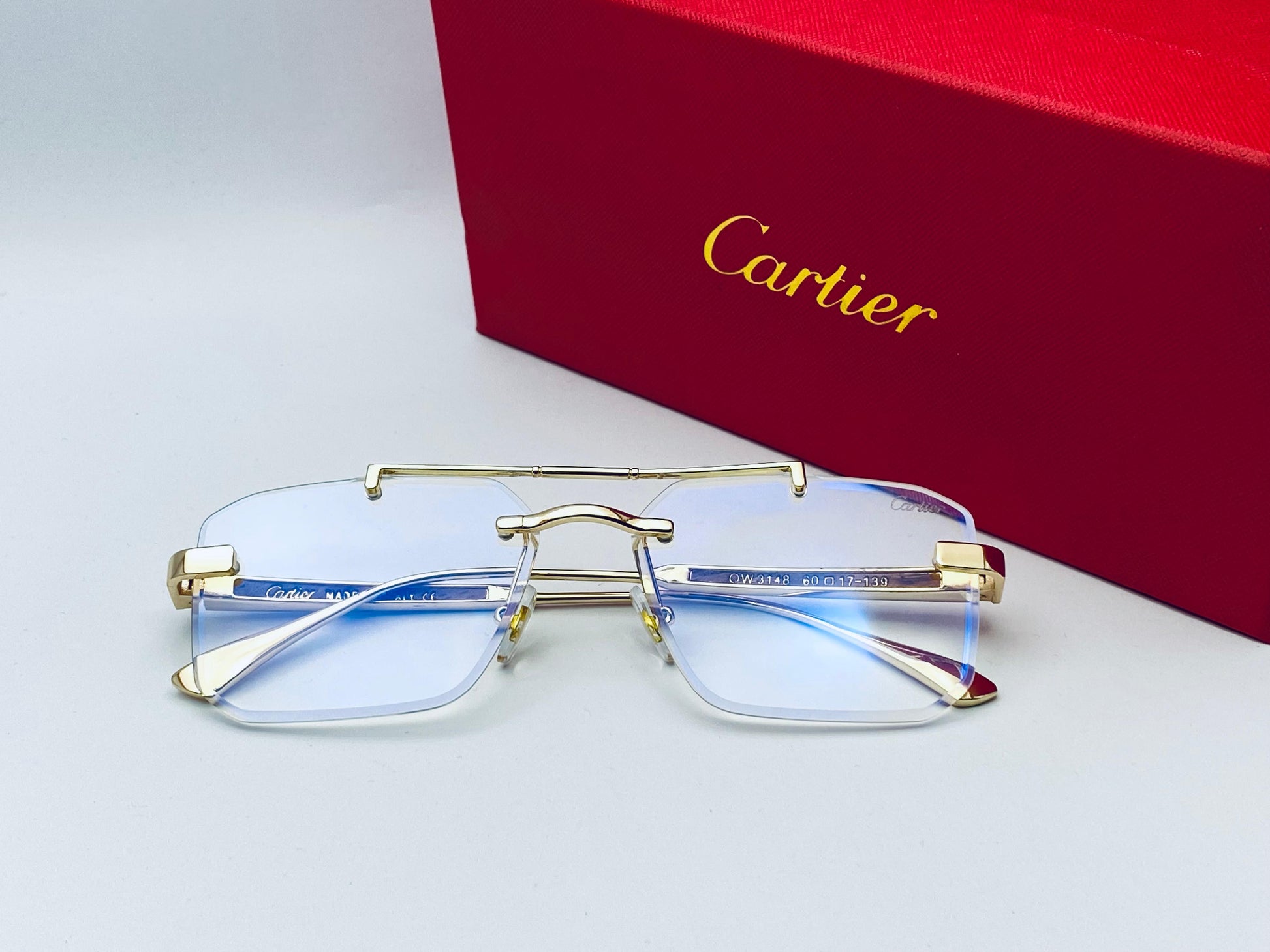 Cartier Whimsical Rimless Eyeglasses | Wearluxurys - Wearluxurys