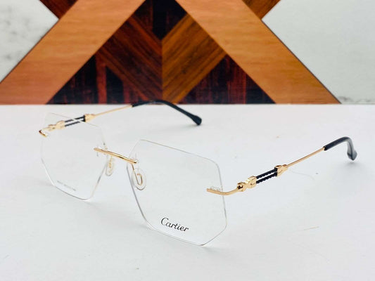 Cartier Sleek Rimless Glasses - Wearluxurys WEARLUXURYS