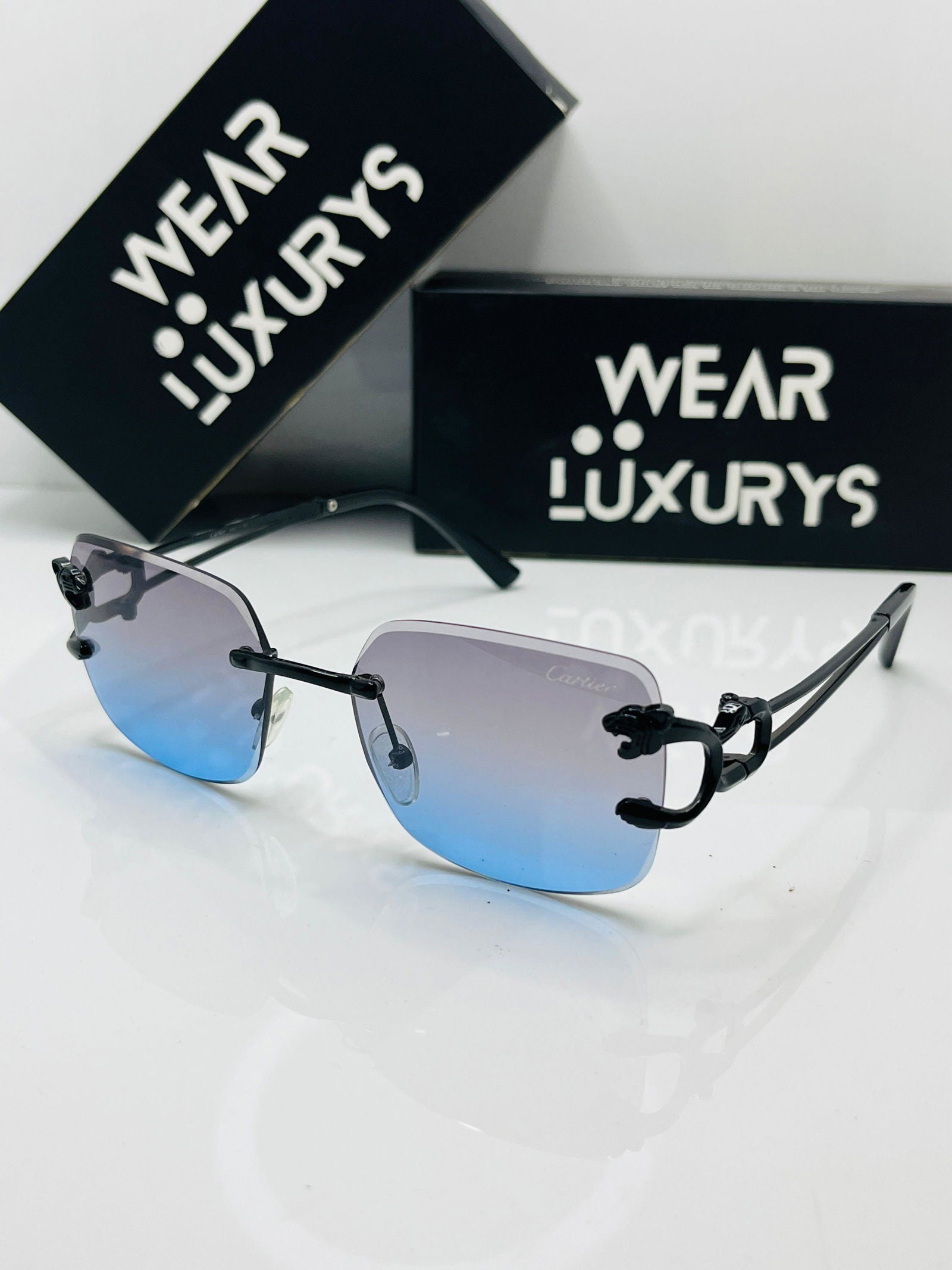 Cartier Classic Rimless Sunglasses | Wearluxurys - Wearluxurys