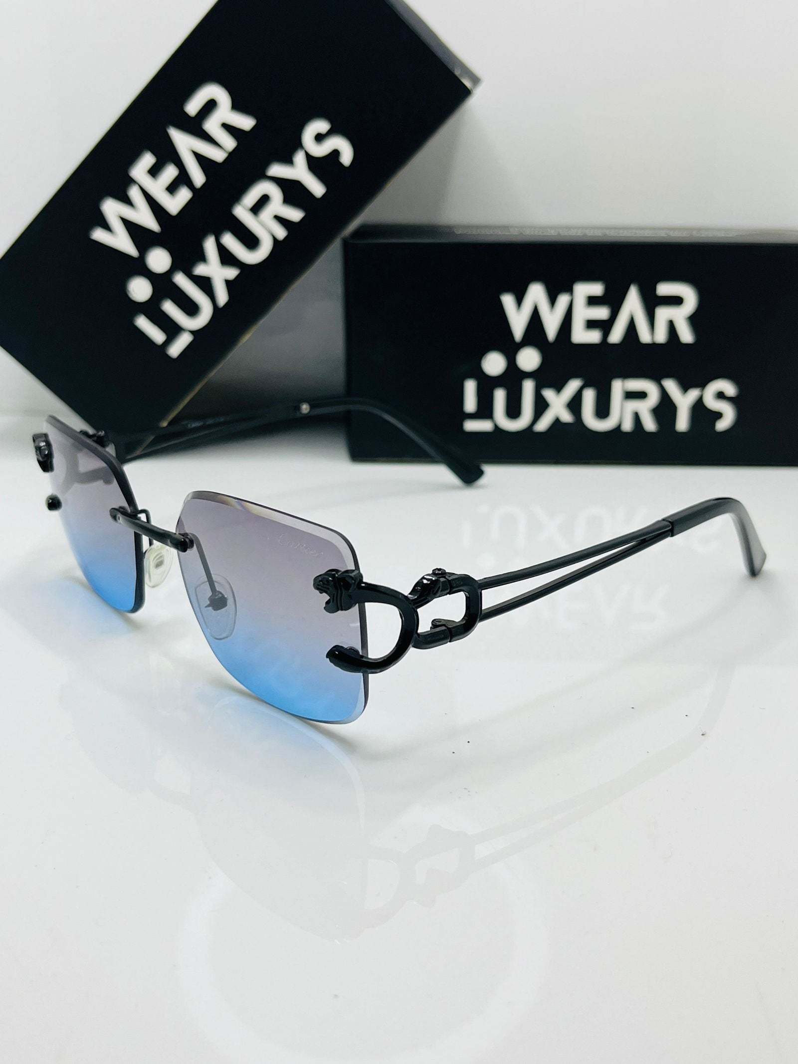 Cartier Classic Rimless Sunglasses | Wearluxurys - Wearluxurys