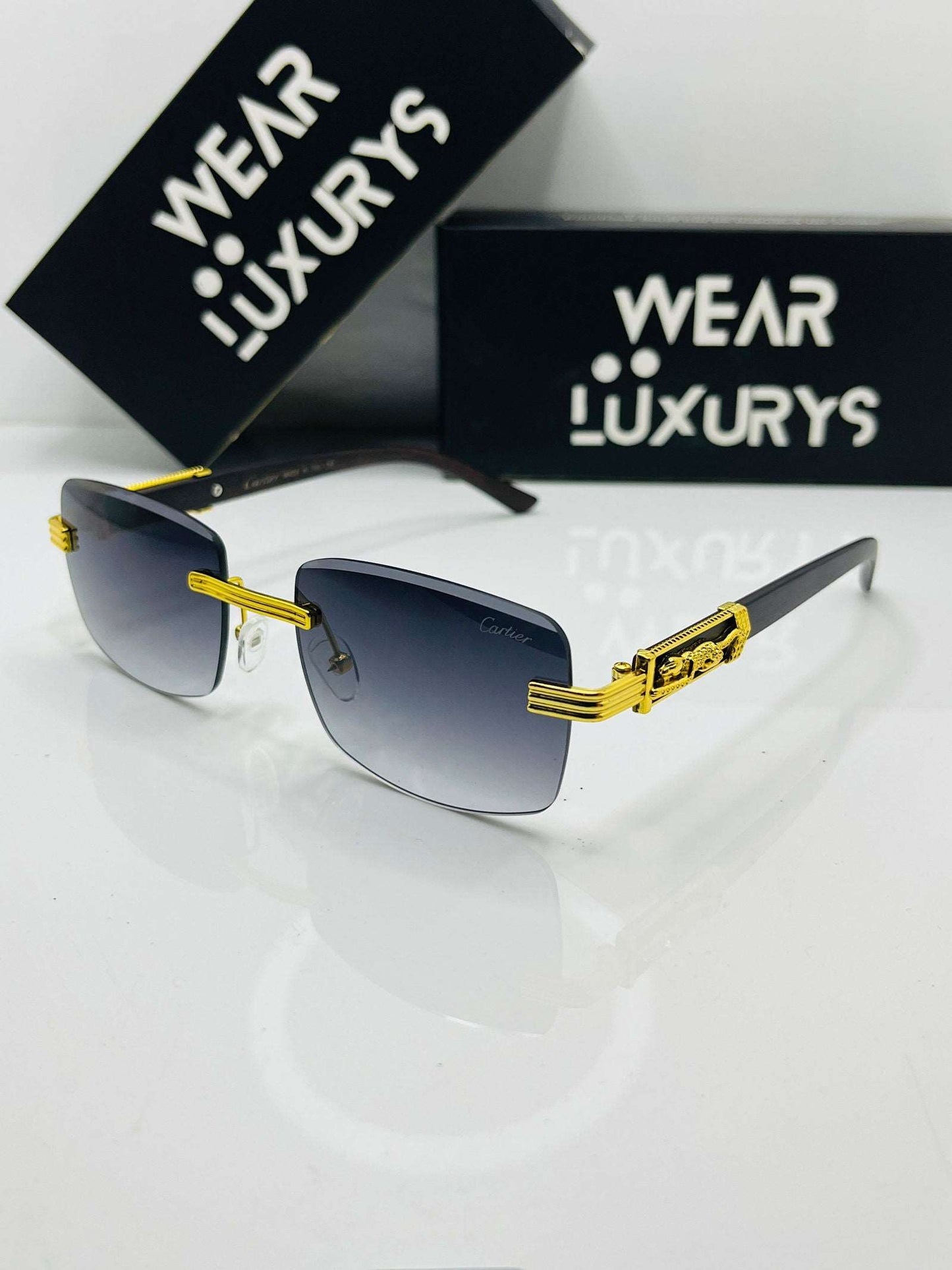 Cartier Rimless Sunglasses | Wearluxurys - Wearluxurys