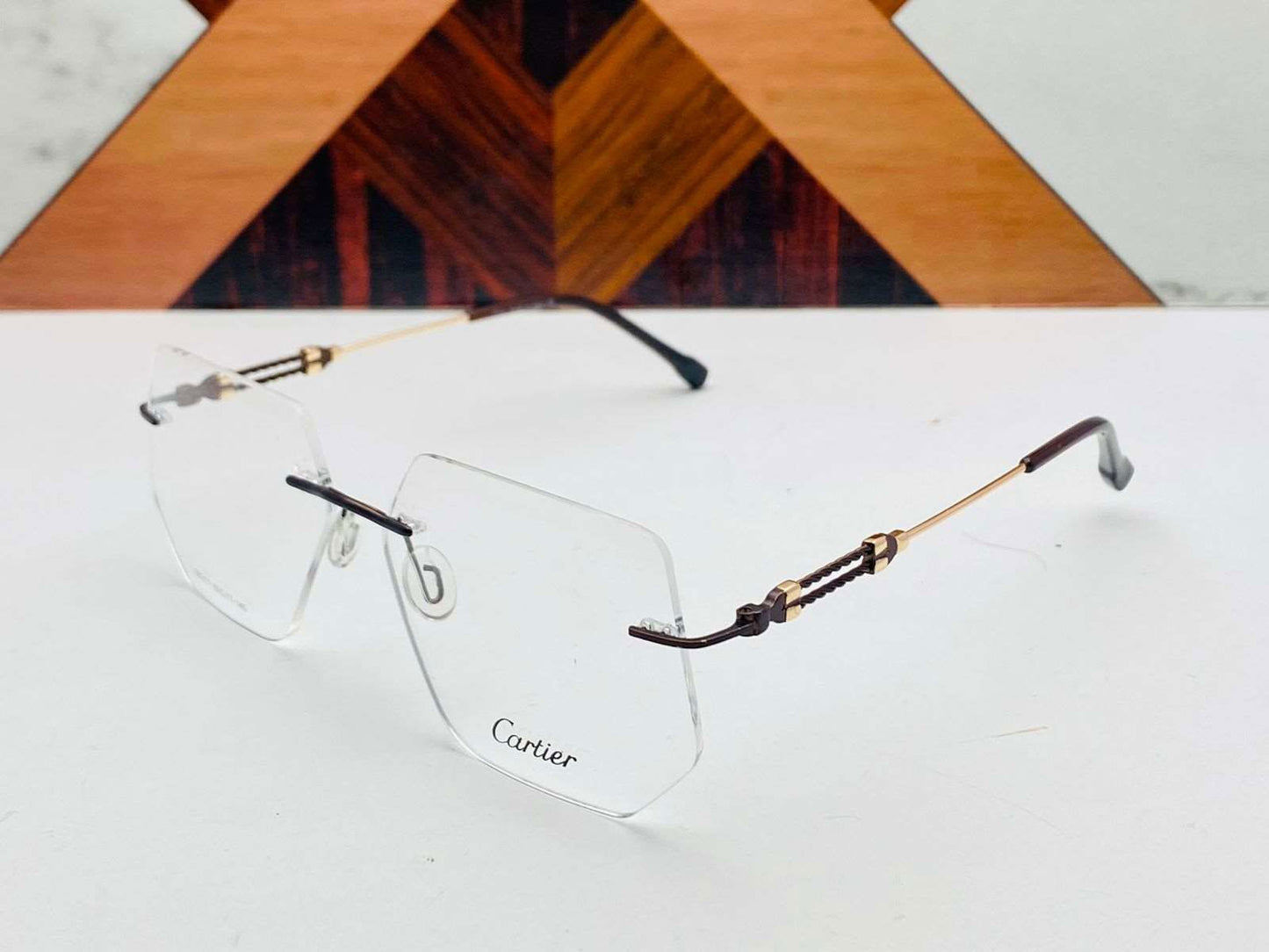 Cartier Sleek Rimless Glasses - Wearluxurys