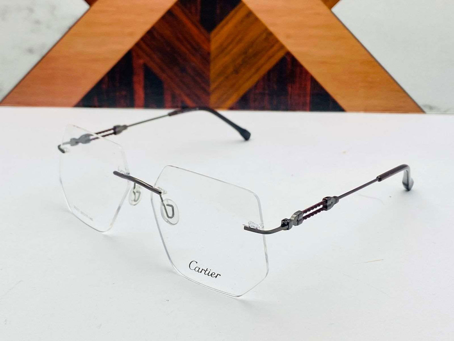 Cartier Sleek Rimless Glasses - Wearluxurys