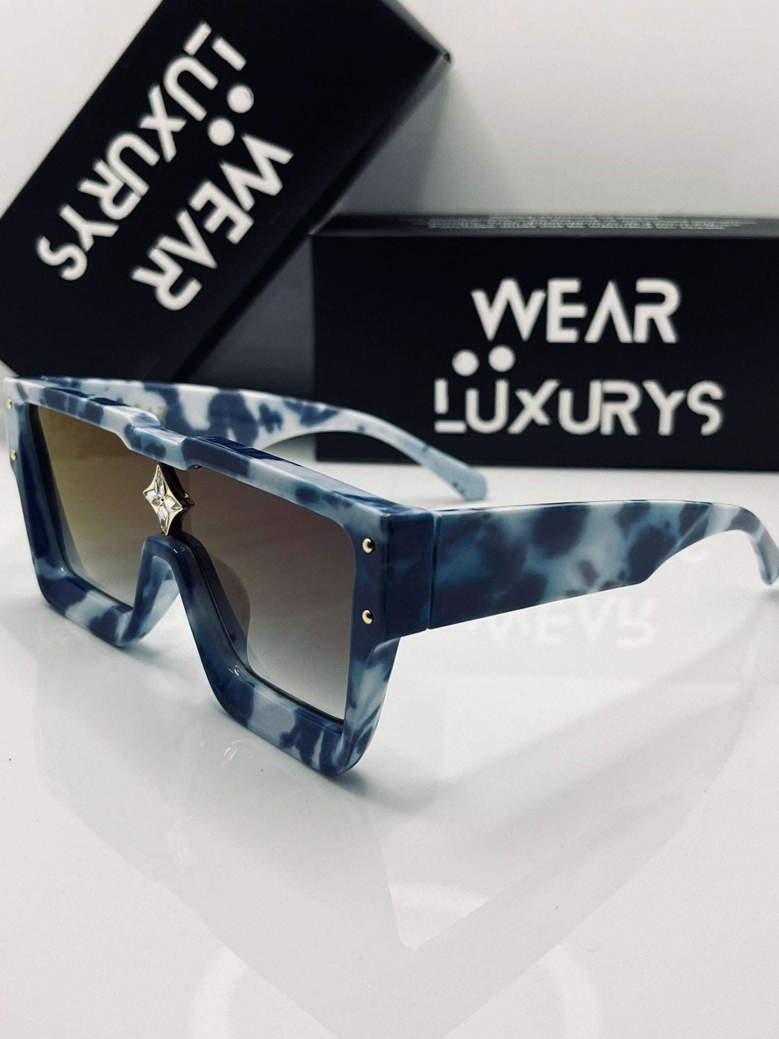 Cyclone Sunglasses ( Blue ) - Wearluxurys