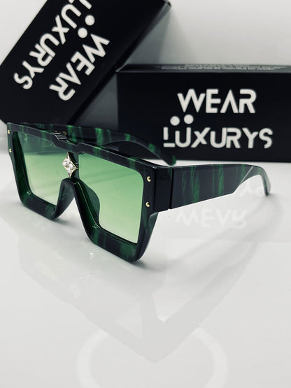 Cyclone Sunglasses ( Green Marble ) - Wearluxurys