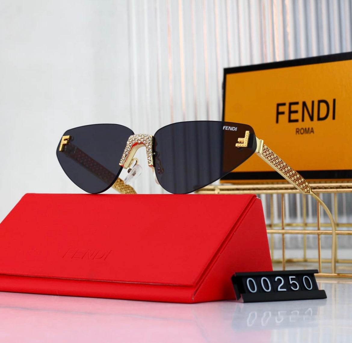 Fendi Premium Women Rimless Sunglasses | Wearluxurys - Wearluxurys