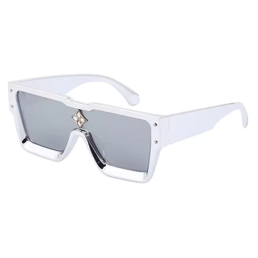 Gafas de sol Cyclone plateadas | Wearluxurys