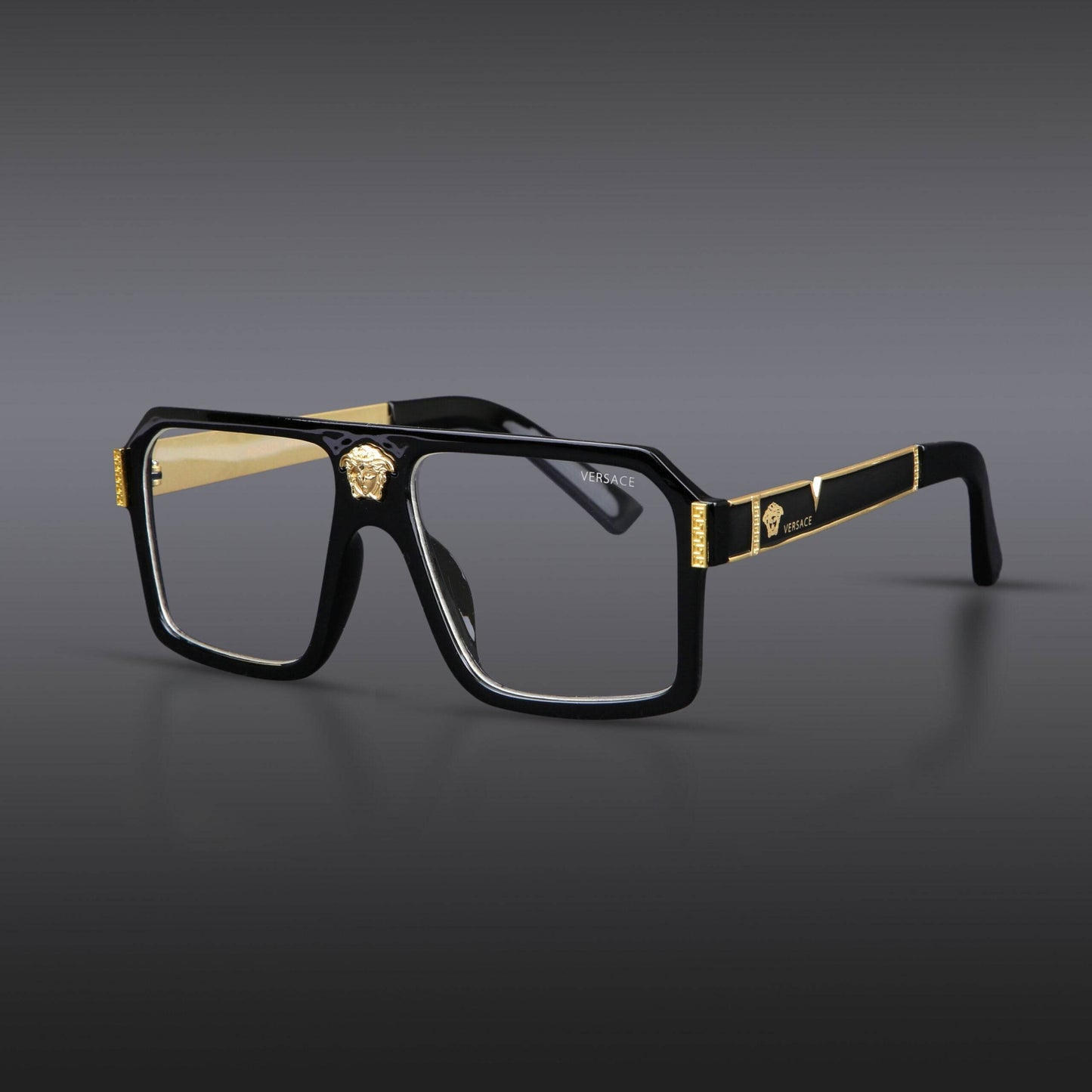 Versace Glossy Golden/Black Frame Code: 50881 | Wearluxurys - Wearluxurys