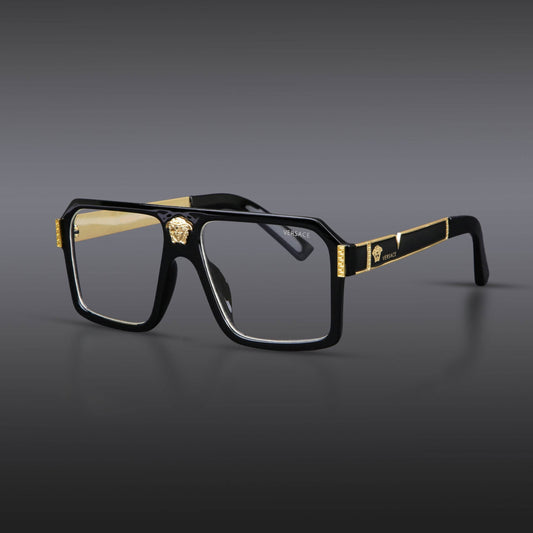 Versace Glossy Golden/Black Frame Code: 50881 | Wearluxurys - Wearluxurys