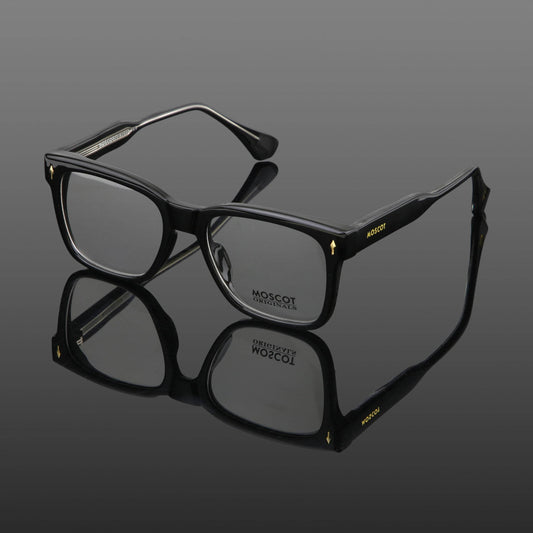 Moscot Full Black Square Frame - Wearluxurys