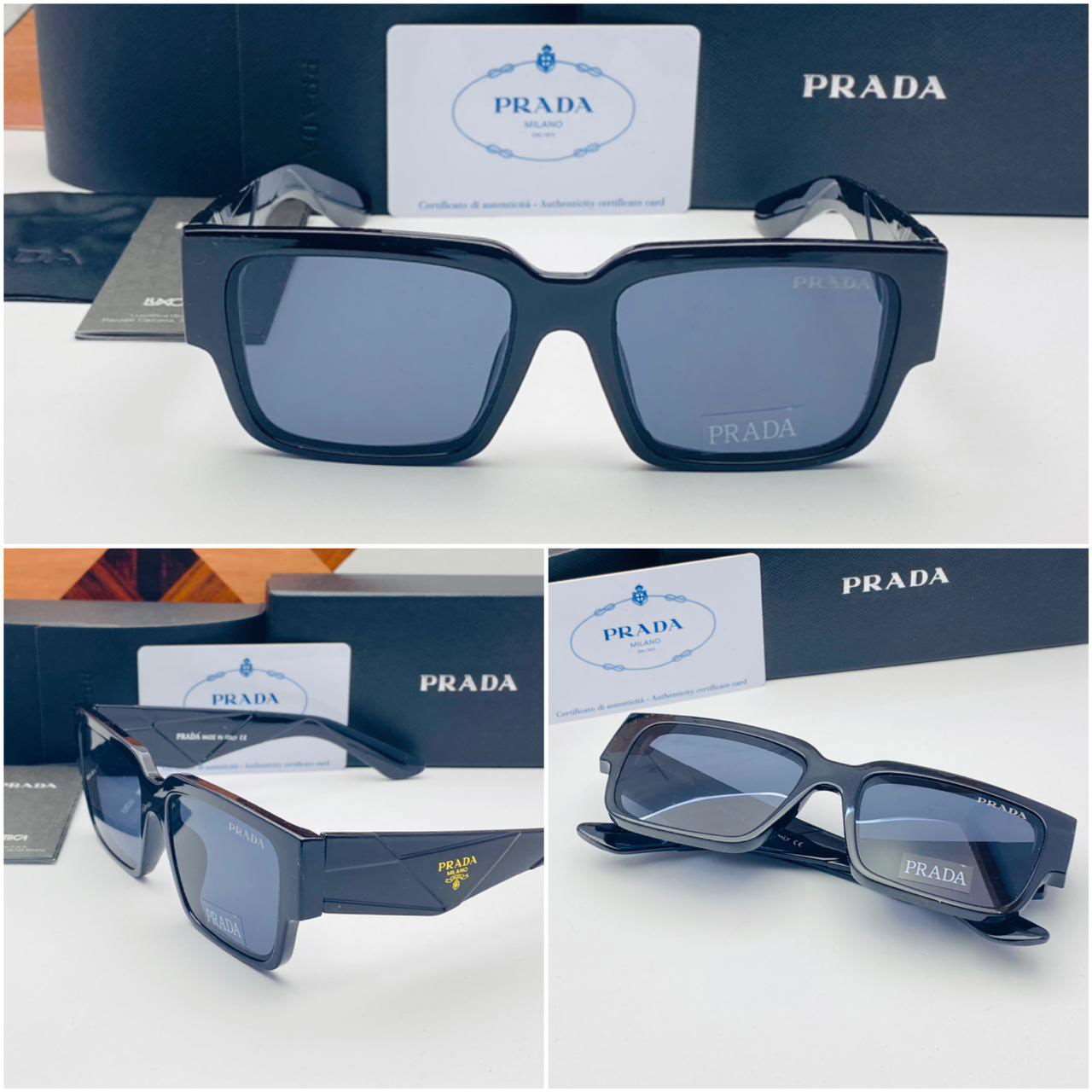 Prada Sunglasses with triangle logo - Wearluxurys