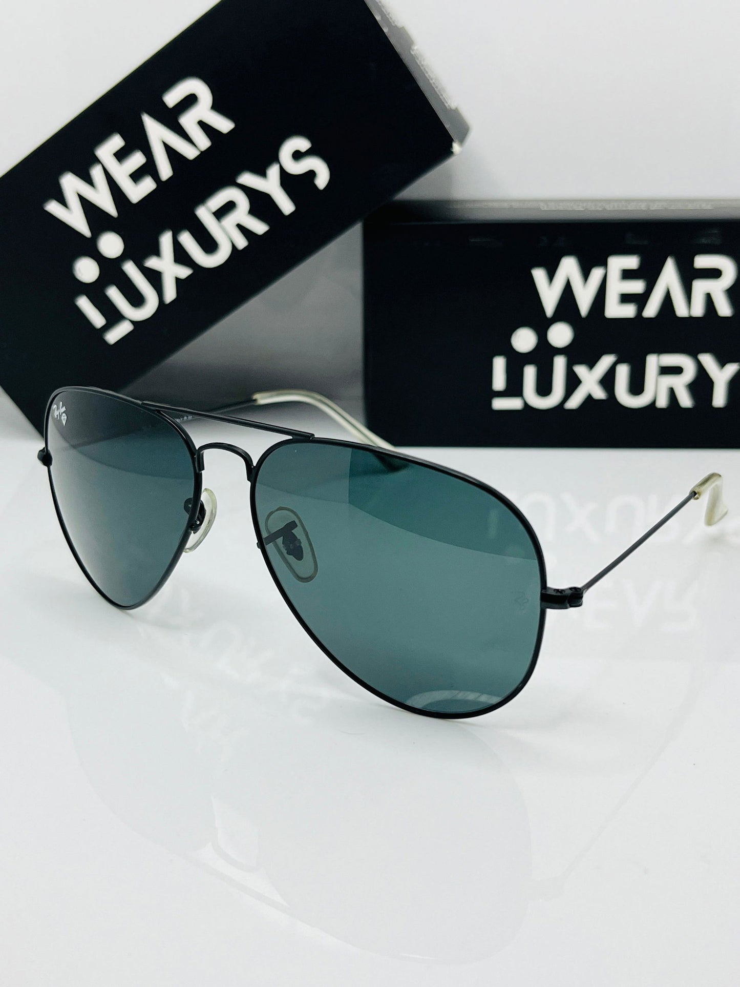 Rayban Aviator Sunglasses | Black - Wearluxurys