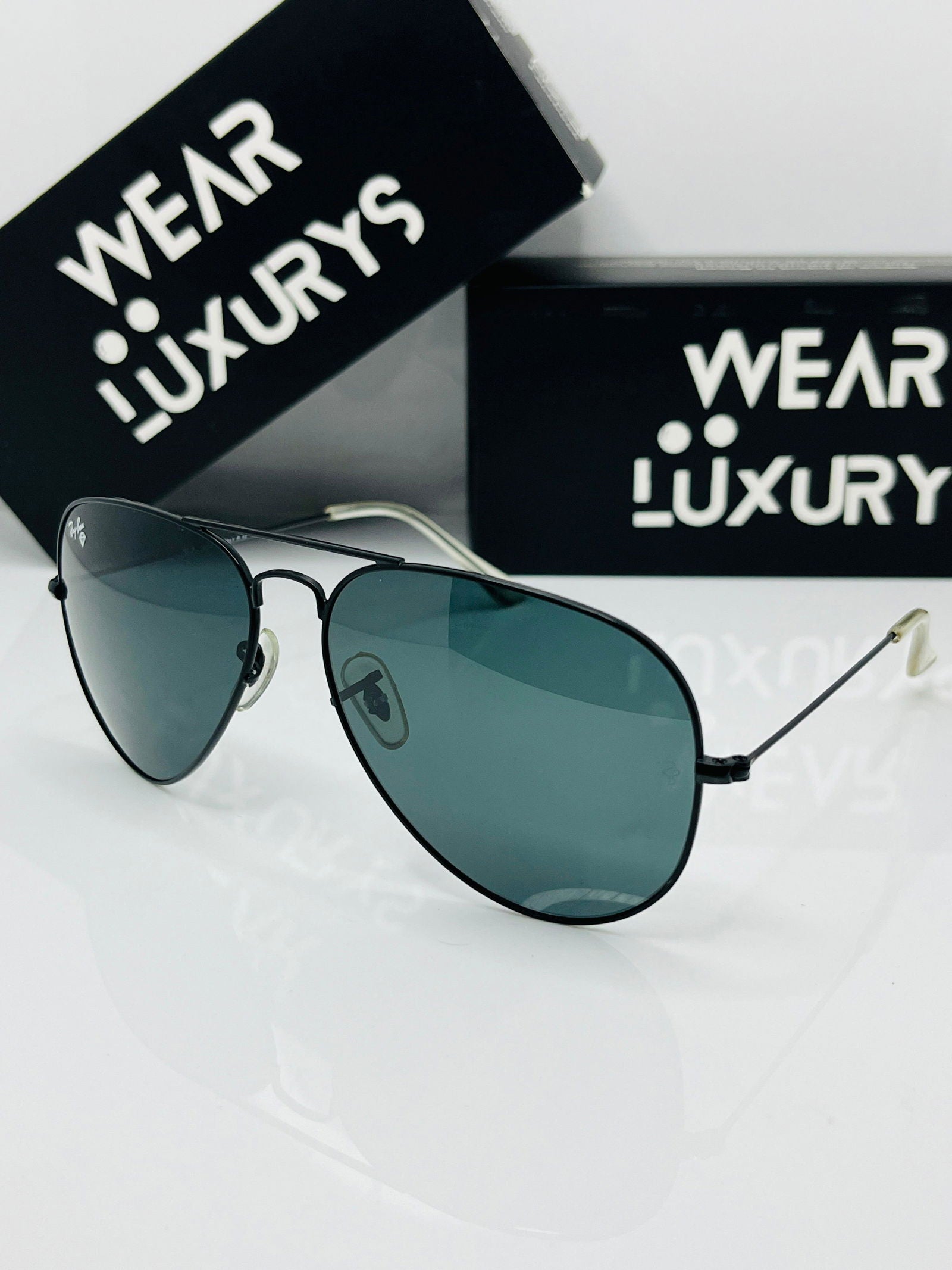 Rayban Aviator Sunglasses | Black - Wearluxurys