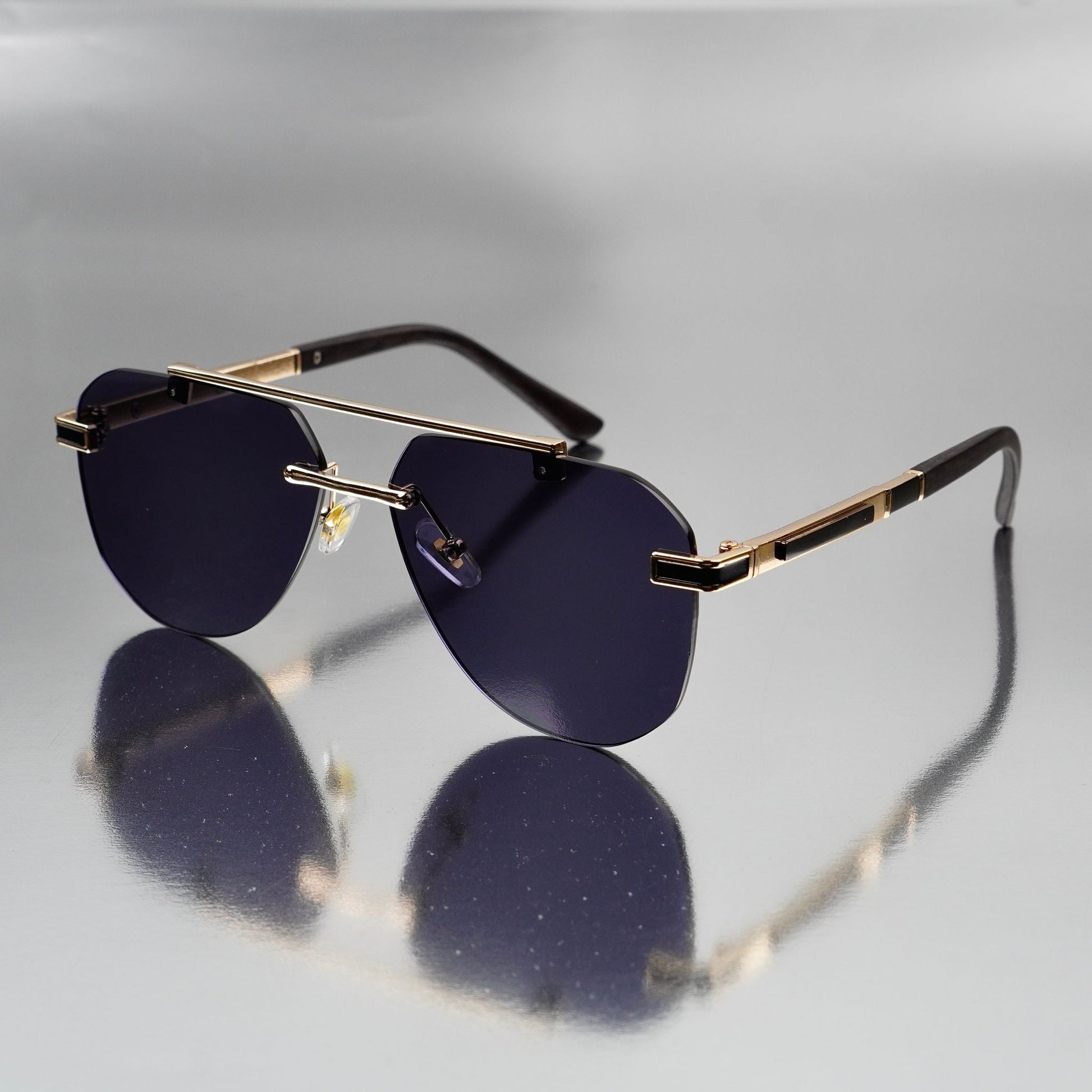 Wearluxurys Aura Rimless Sunglasses - Wearluxurys