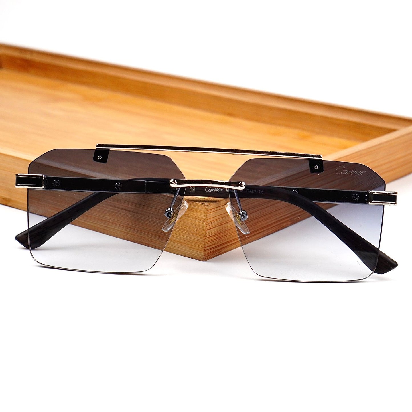 Cartier – Premium Rimless Sunglasses S-1162 | Luxury Unisex Eyewear by Wearluxurys