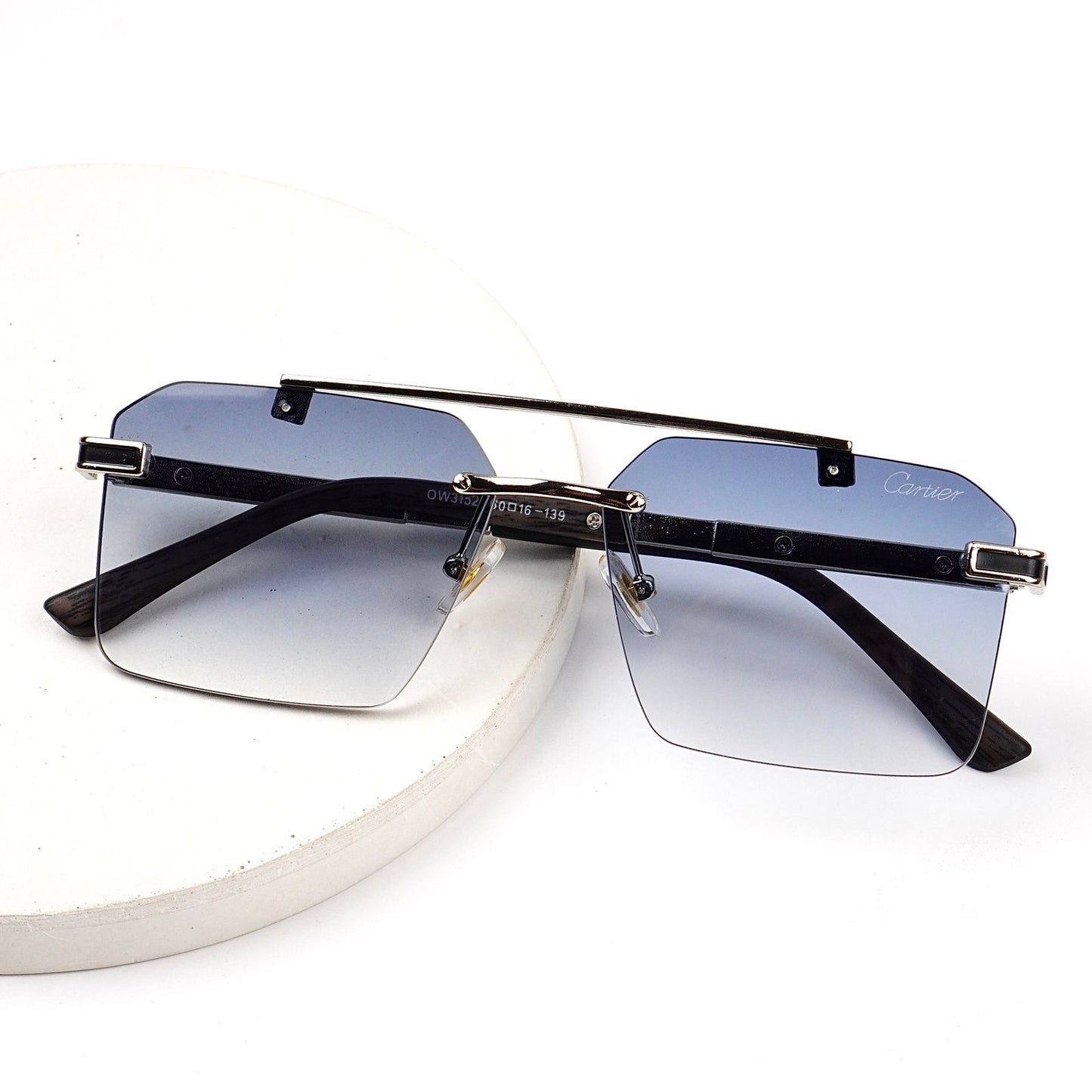 Cartier – Premium Rimless Sunglasses S-1162 | Luxury Unisex Eyewear by Wearluxurys
