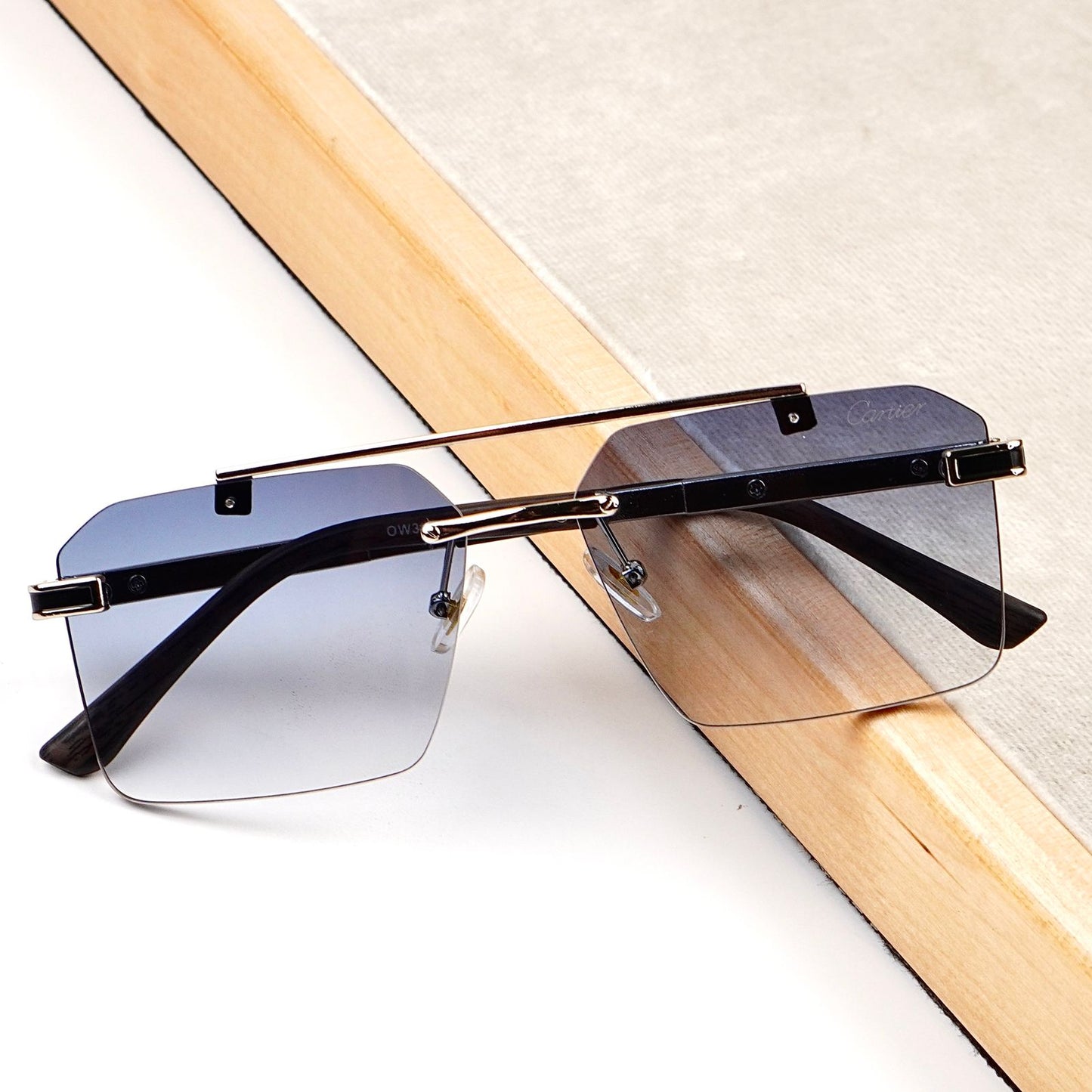 Cartier – Premium Rimless Sunglasses S-1162 | Luxury Unisex Eyewear by Wearluxurys