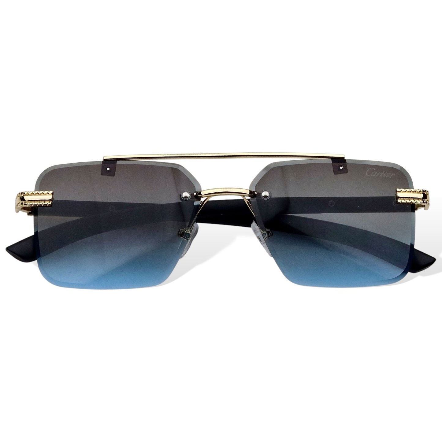 Cartier – Premium Rimless Sunglasses S-433 | Wearluxurys