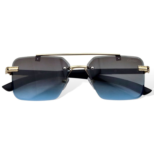 Cartier – Premium Rimless Sunglasses S-433 | Wearluxurys