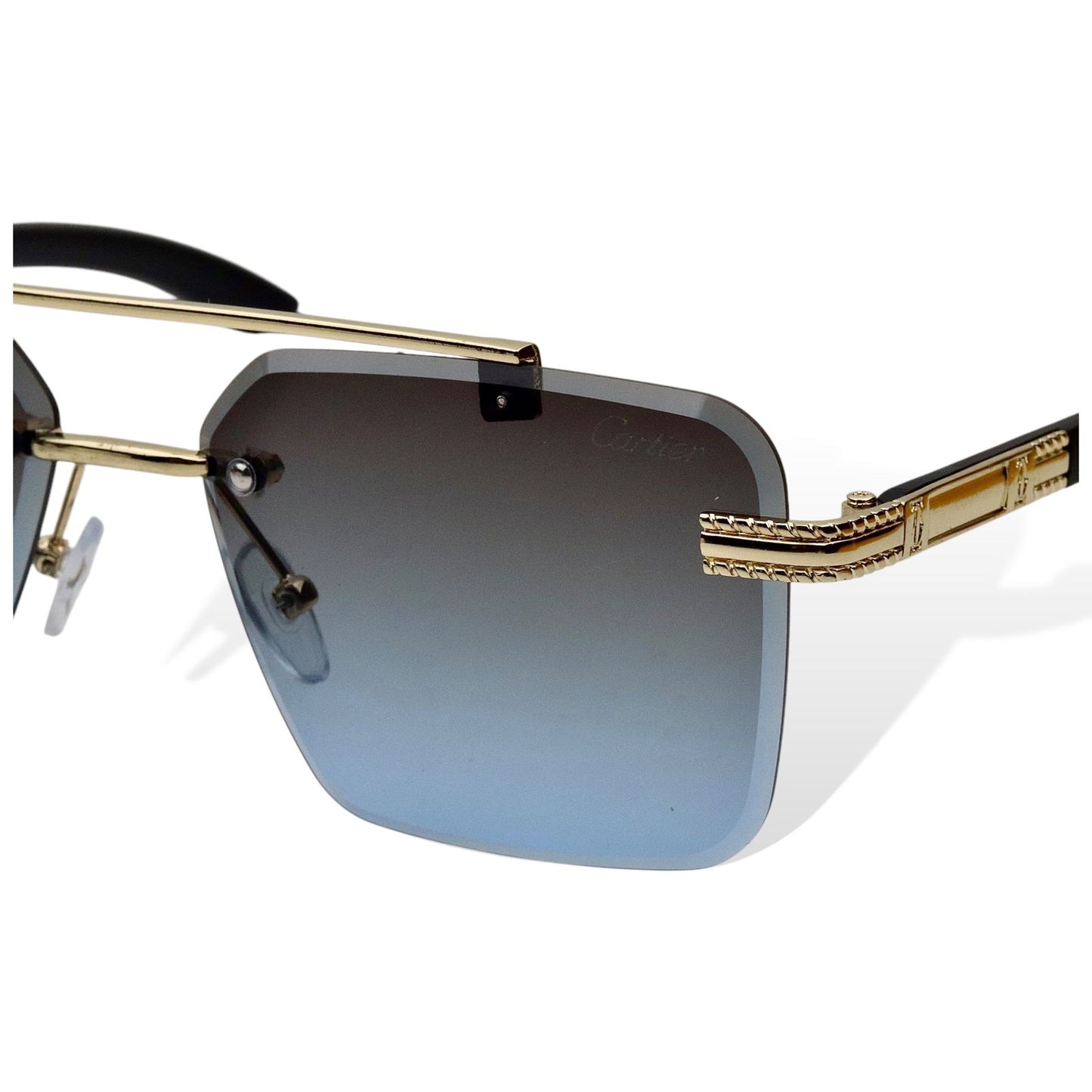 Cartier – Premium Rimless Sunglasses S-433 | Wearluxurys