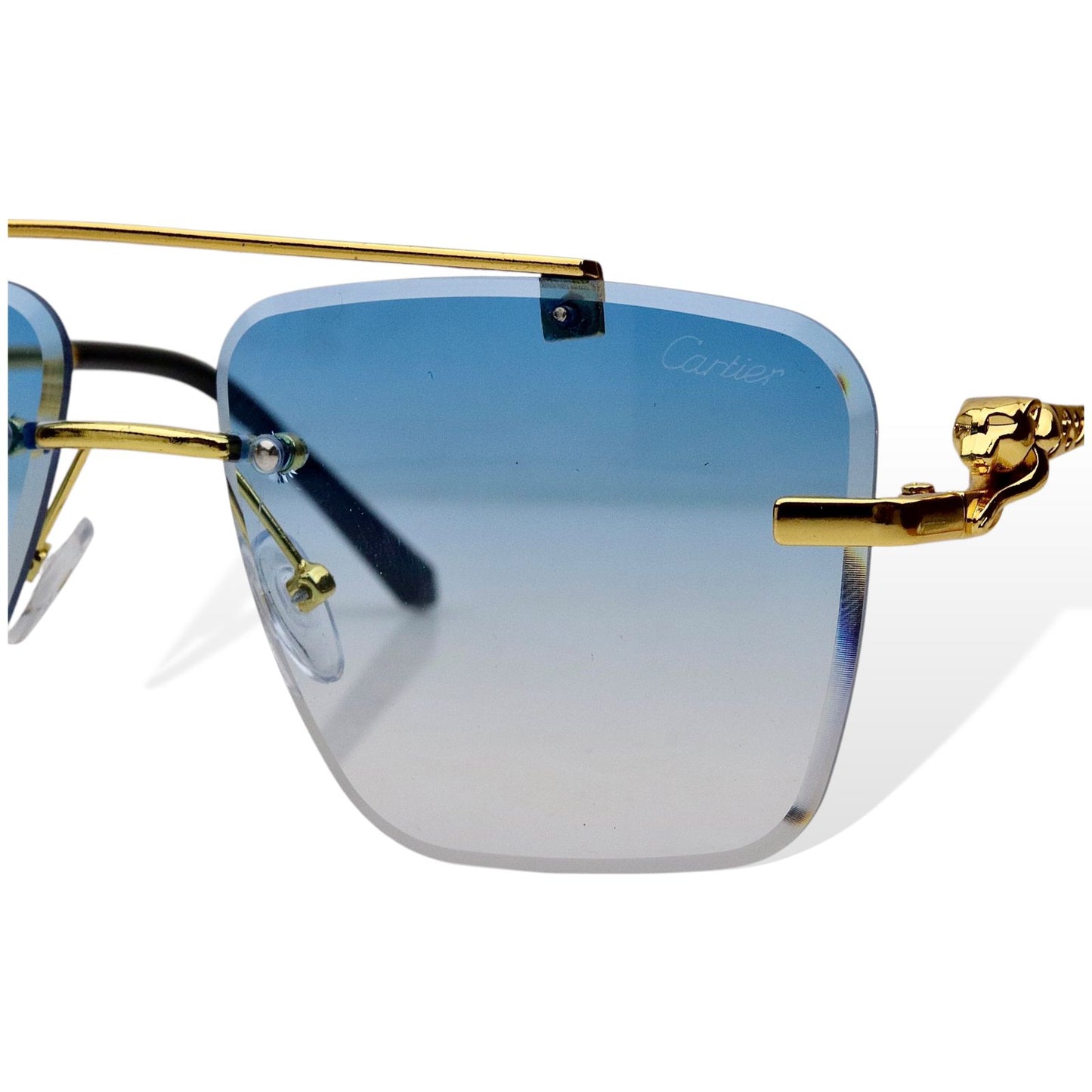 Cartier – Premium Rimless Sunglasses S-466 | Wearluxurys