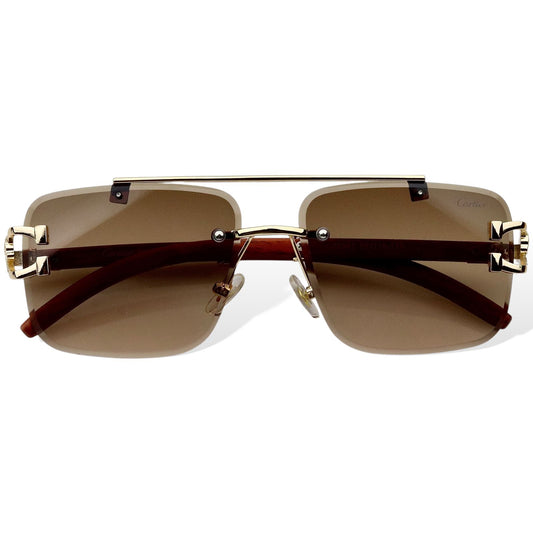 Cartier – Premium Rimless Sunglasses S-470 | Luxury Unisex Eyewear by Wearluxurys