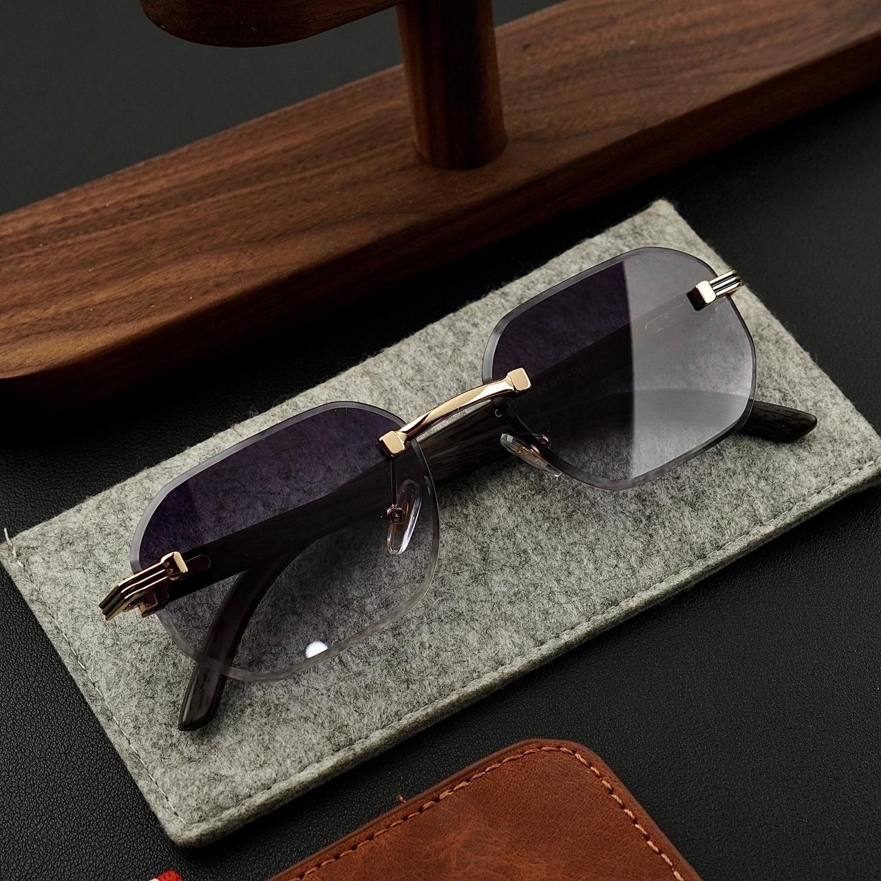Infinite Ice Purple – Rimless Sunglasses | Wearluxurys - Wearluxurys