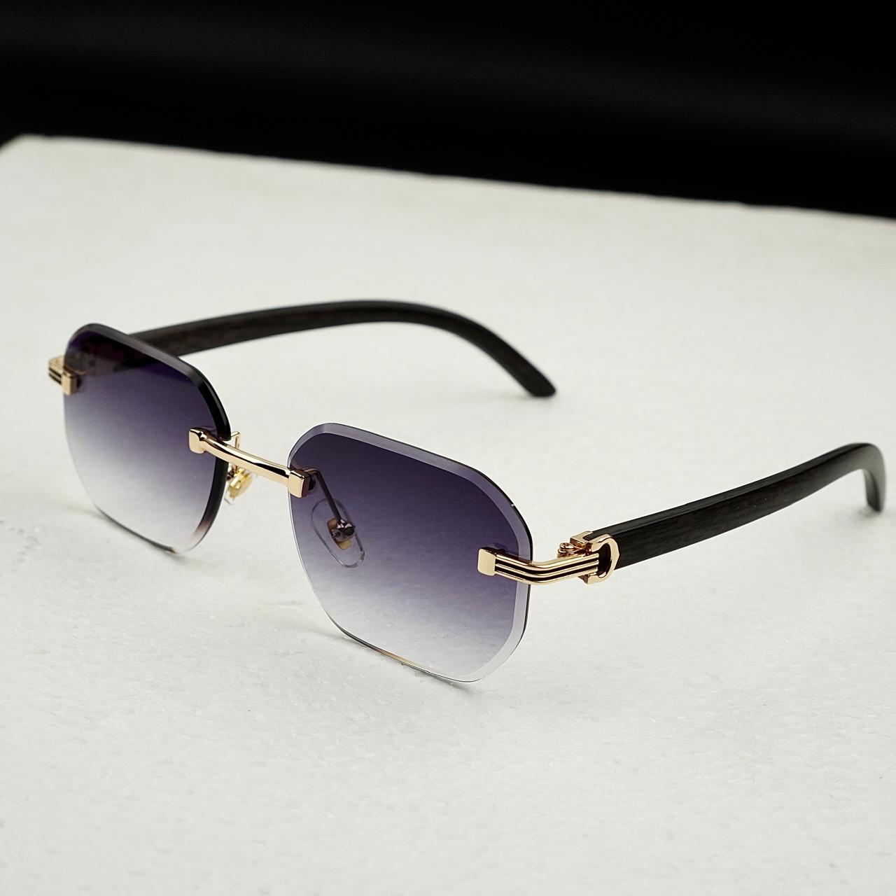Infinite Ice Purple – Rimless Sunglasses | Wearluxurys - Wearluxurys