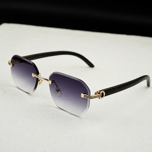 Infinite Ice Purple – Rimless Sunglasses | Wearluxurys - Wearluxurys