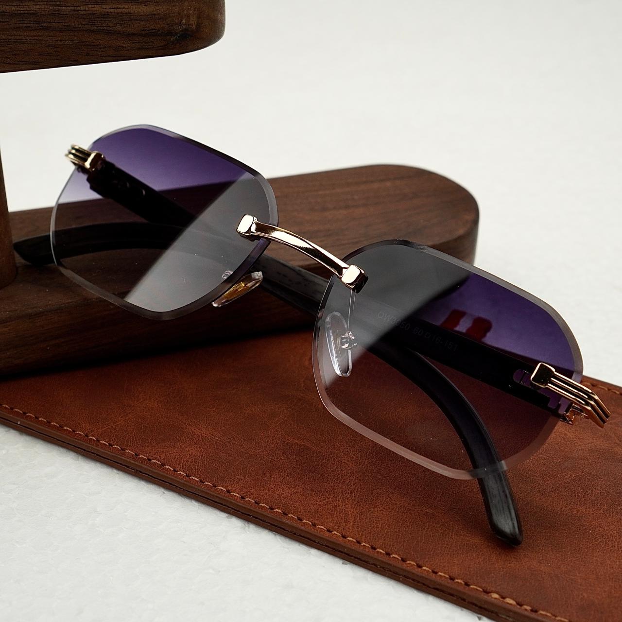 Infinite Ice Purple – Rimless Sunglasses | Wearluxurys - Wearluxurys