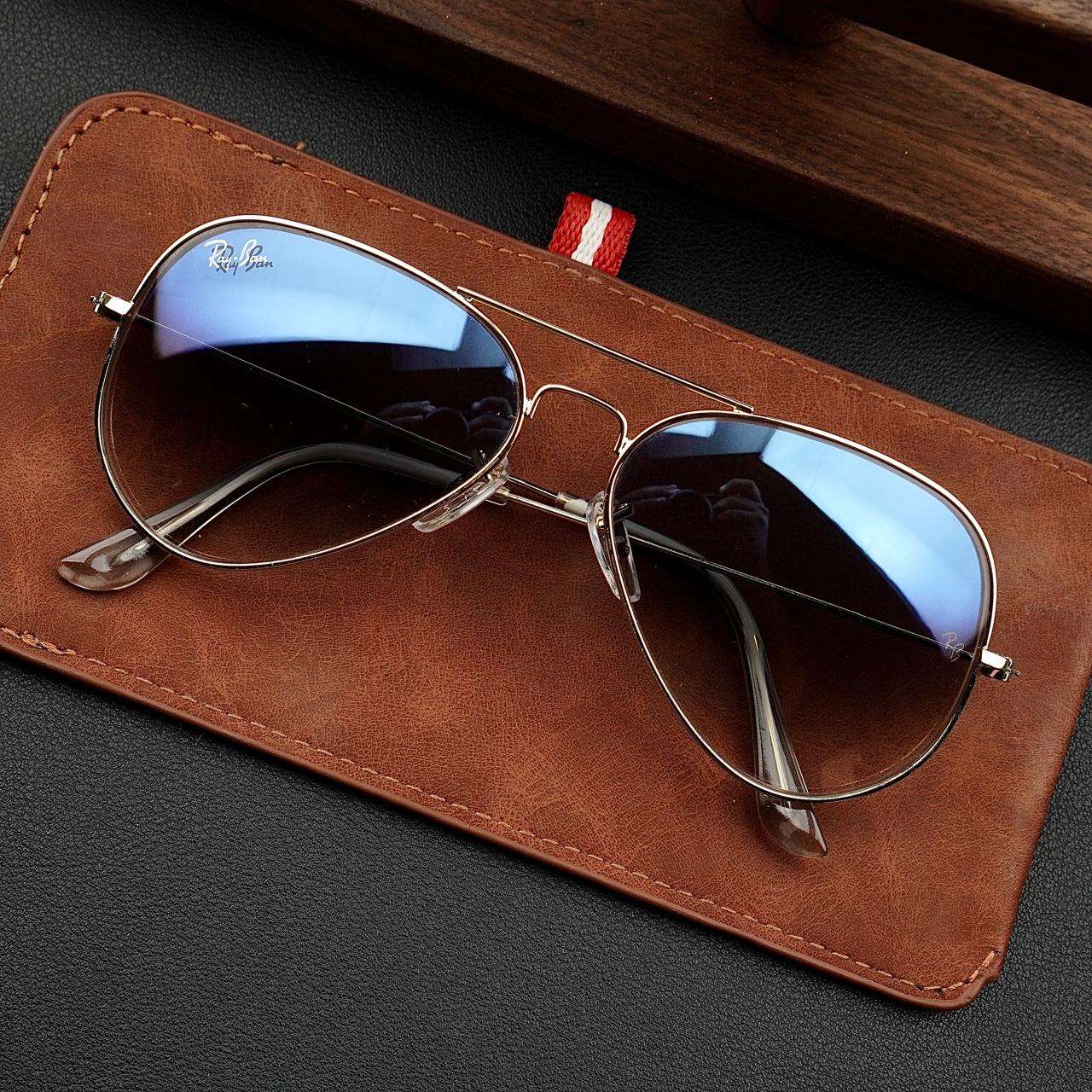 Rayban Aviator Gold Gradient Sunglasses - Wearluxurys